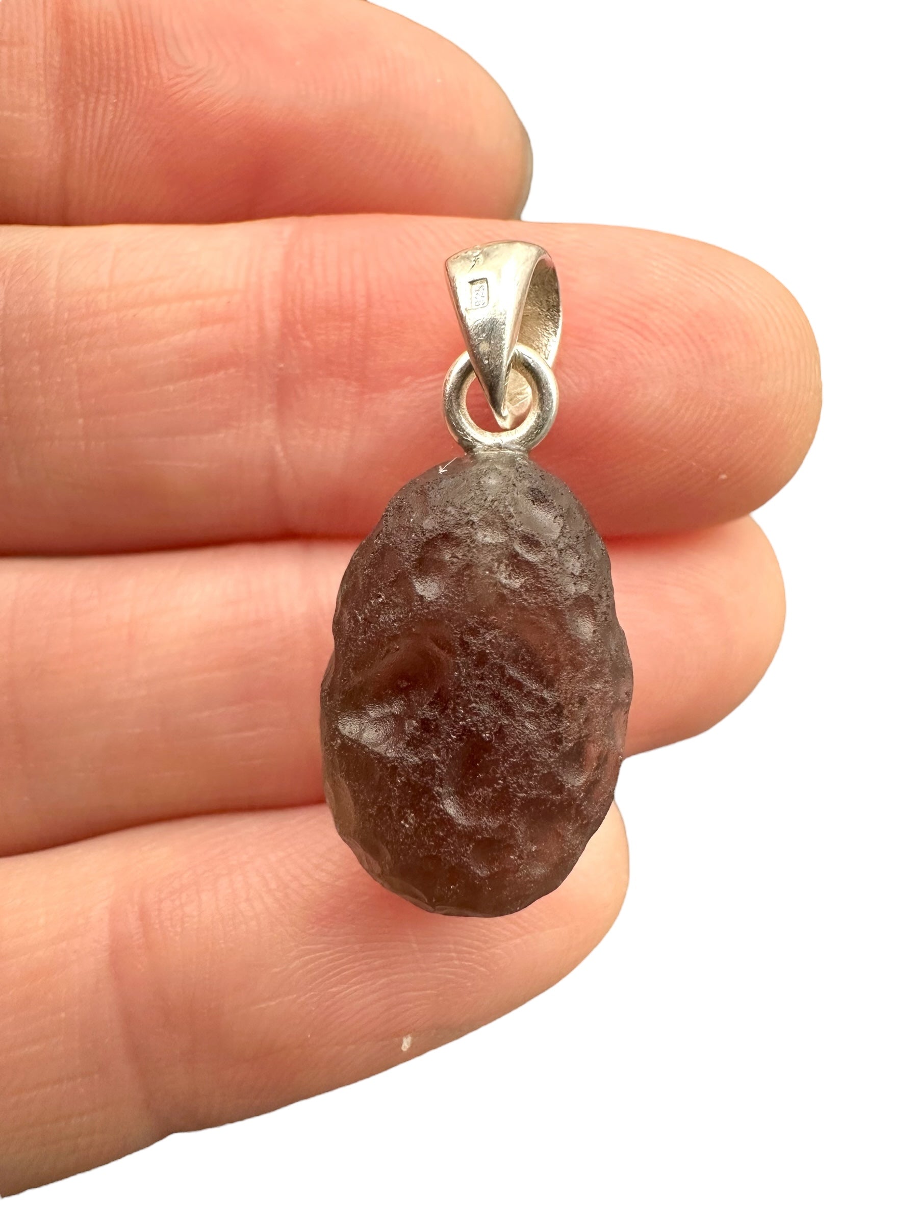 Silver colombianite pendant - SP/K056