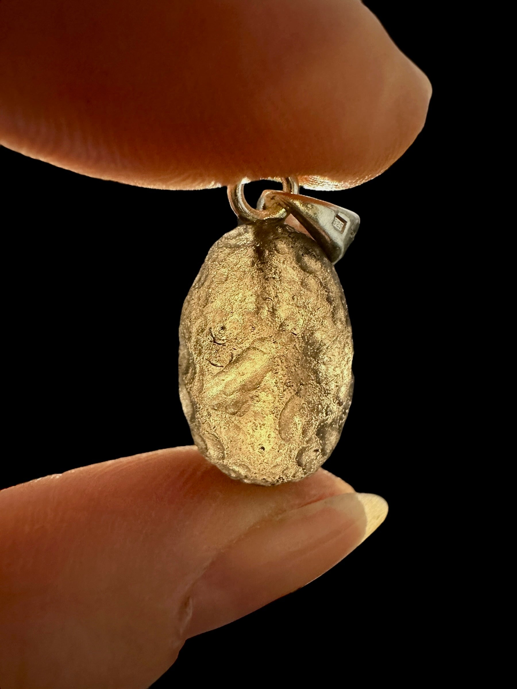 Silver colombianite pendant - SP/K056