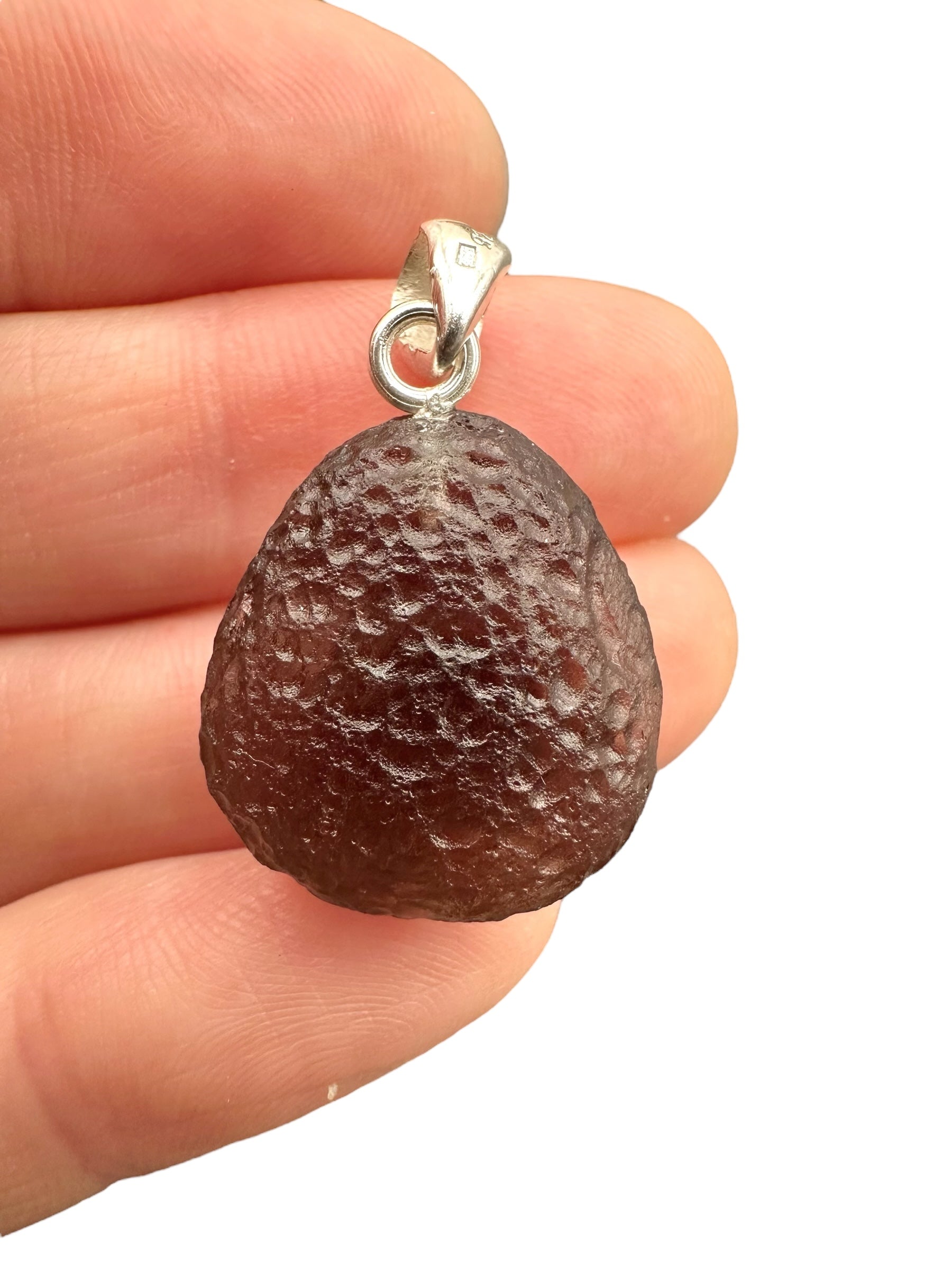 Silver colombianite pendant - SP/K057