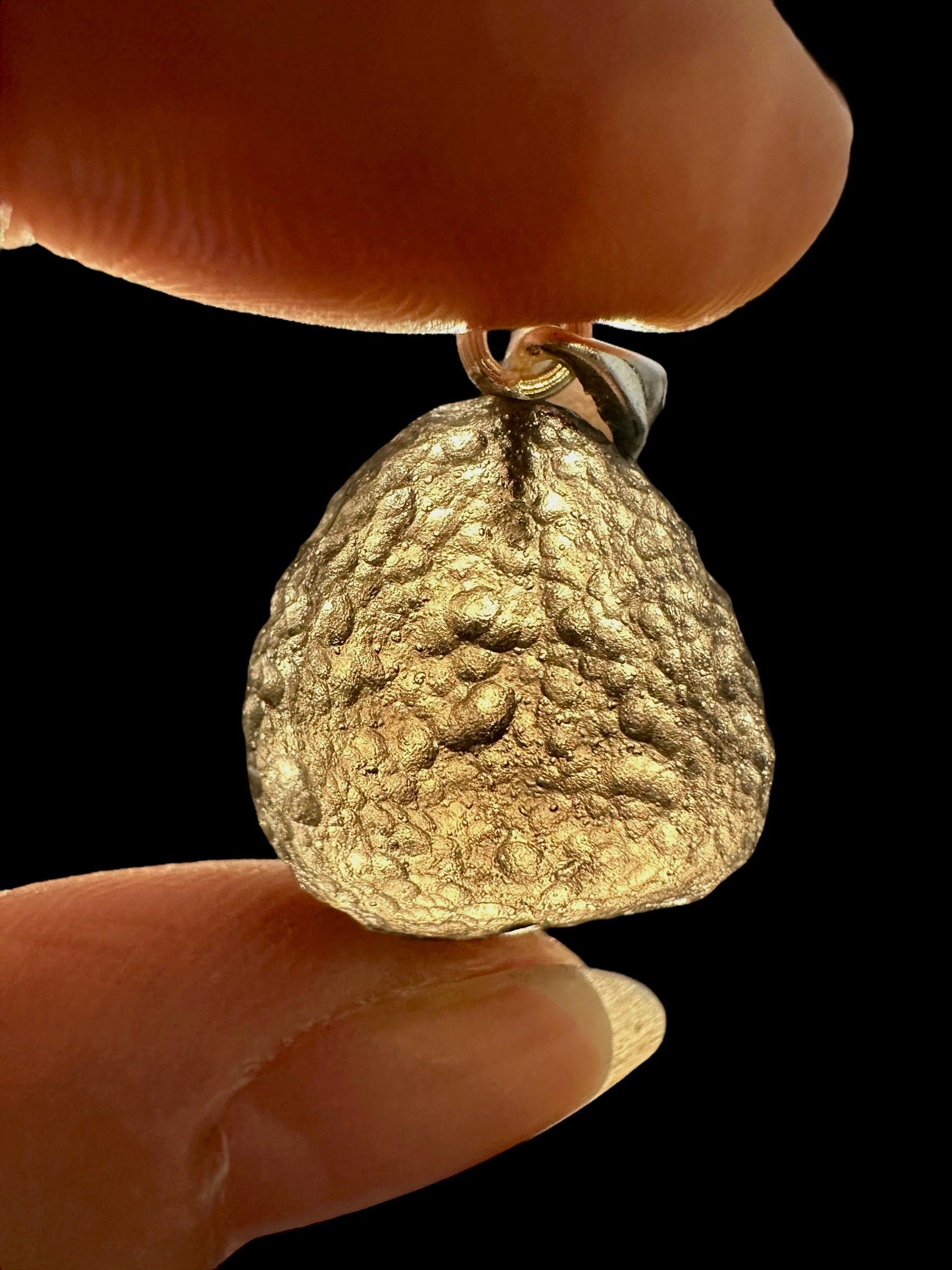 Silver colombianite pendant - SP/K057
