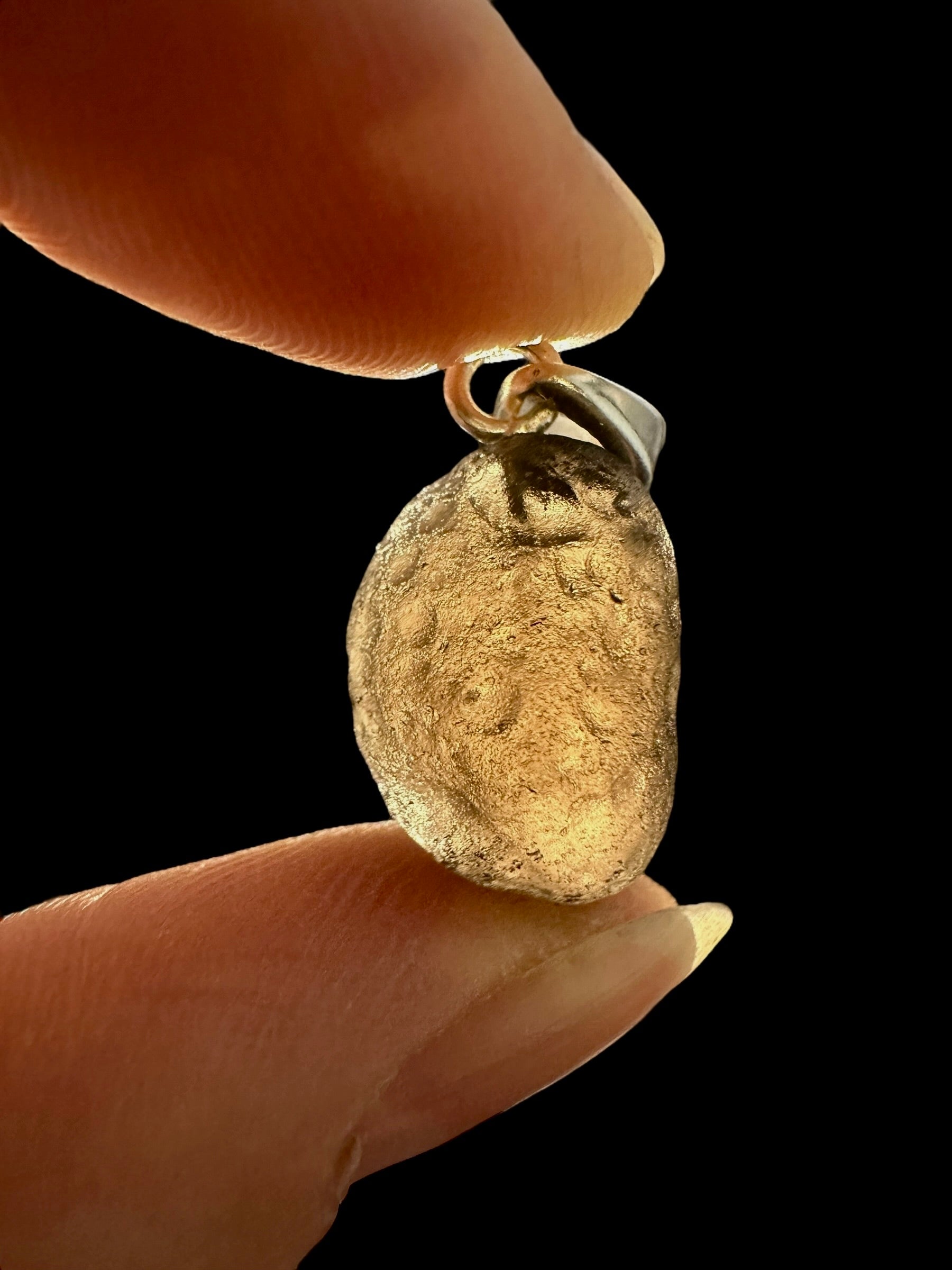 Silver colombianite pendant - SP/K058