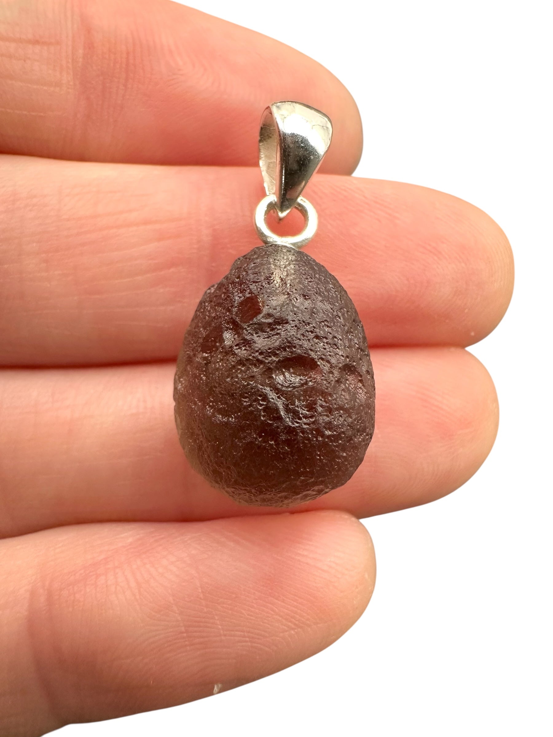 Silver colombianite pendant - SP/K059
