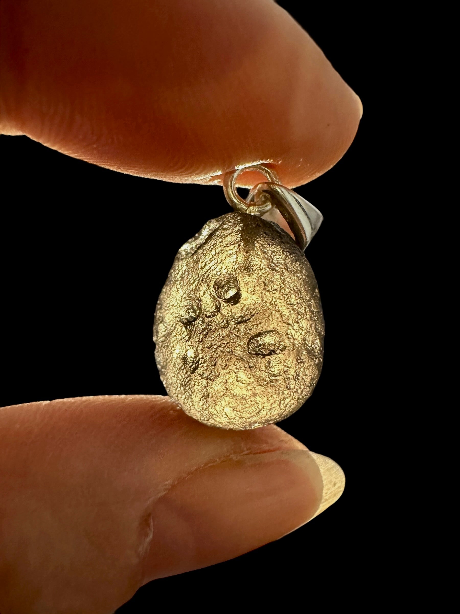 Silver colombianite pendant - SP/K059