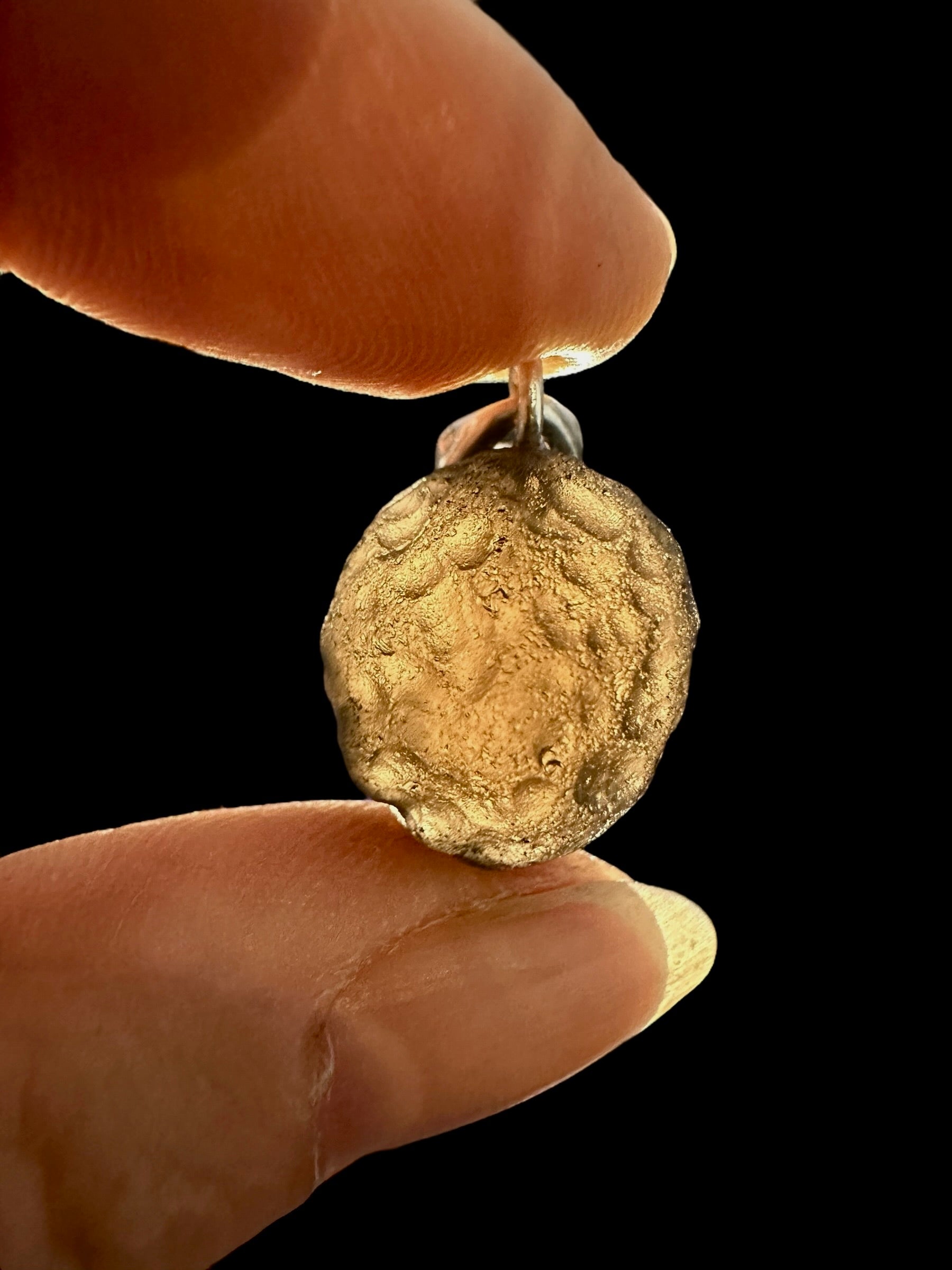 Silver colombianite pendant - SP/K060