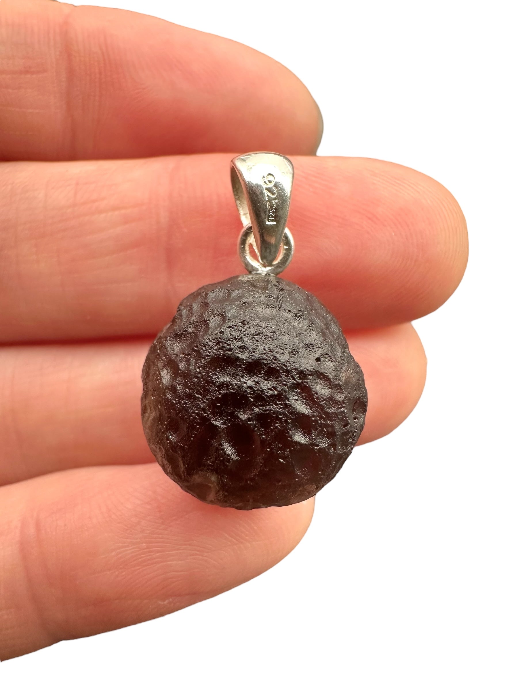 Silver colombianite pendant - SP/K061