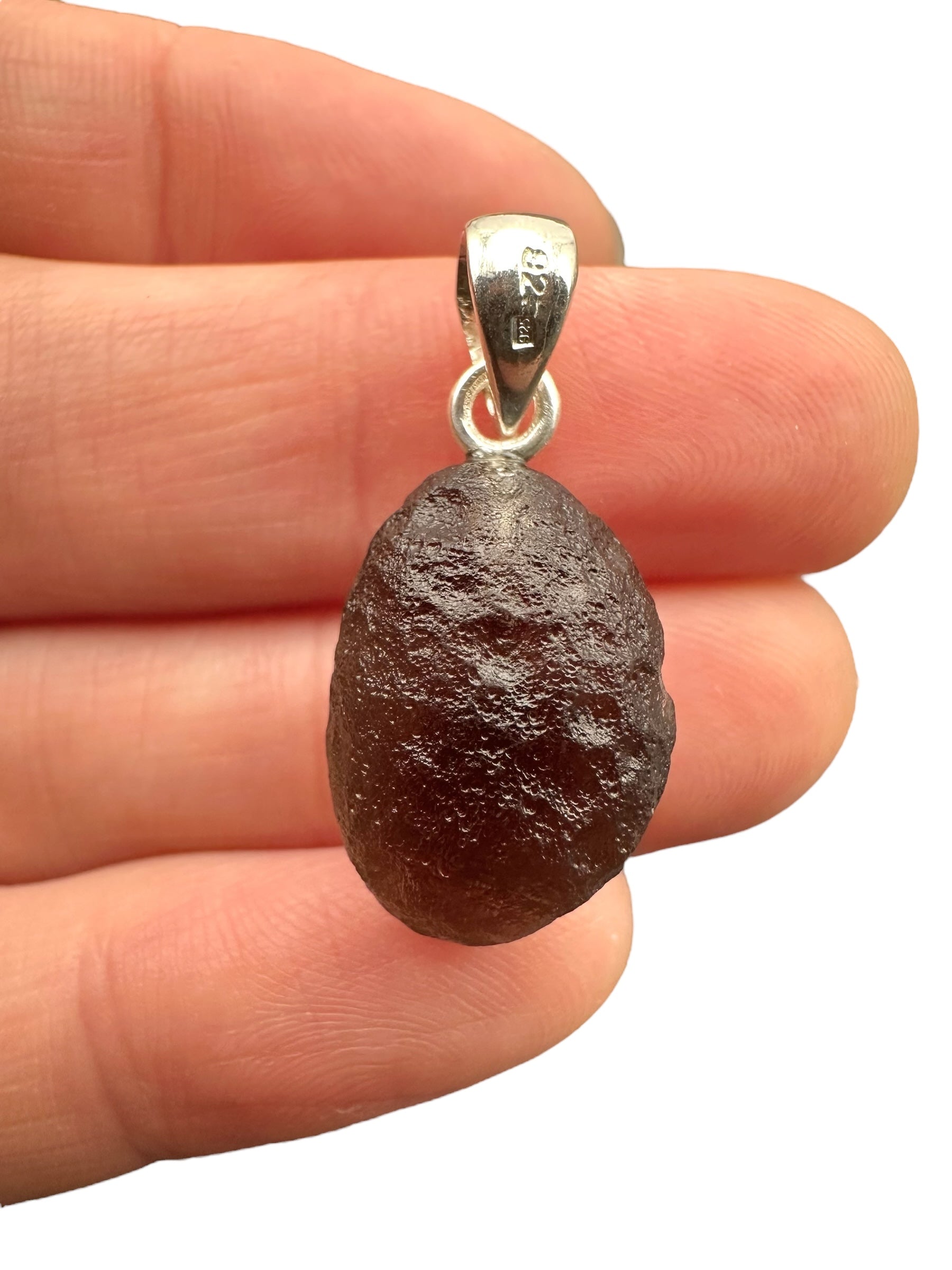 Silver colombianite pendant - SP/K062