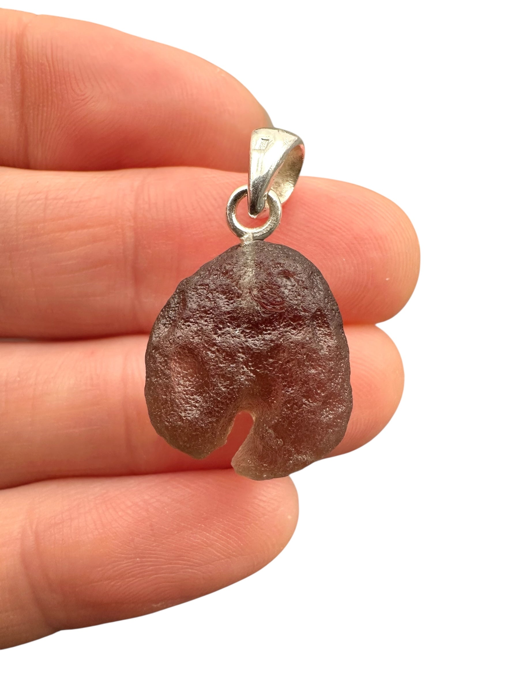 Silver colombianite pendant - SP/K063