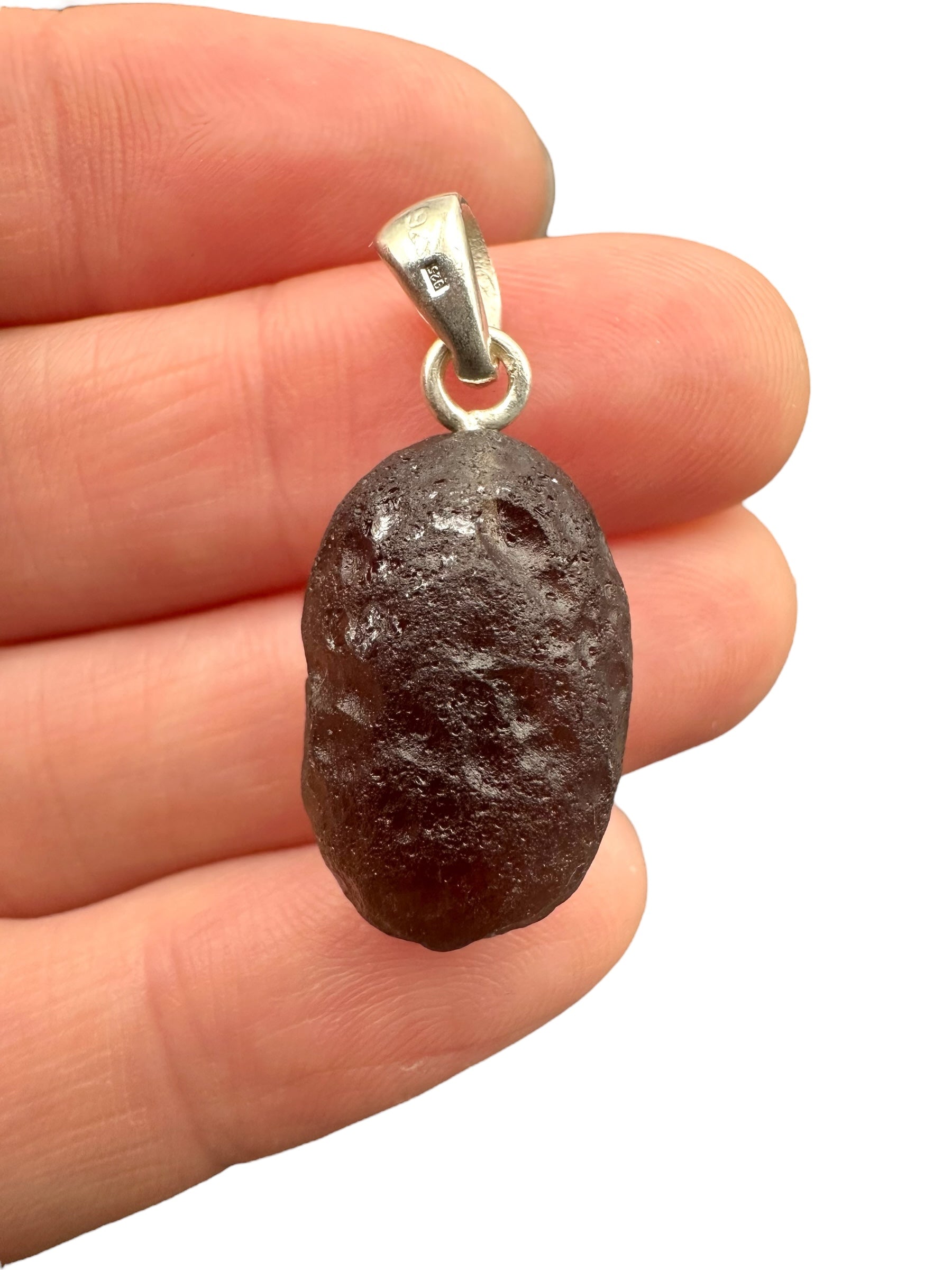 Silver colombianite pendant - SP/K065