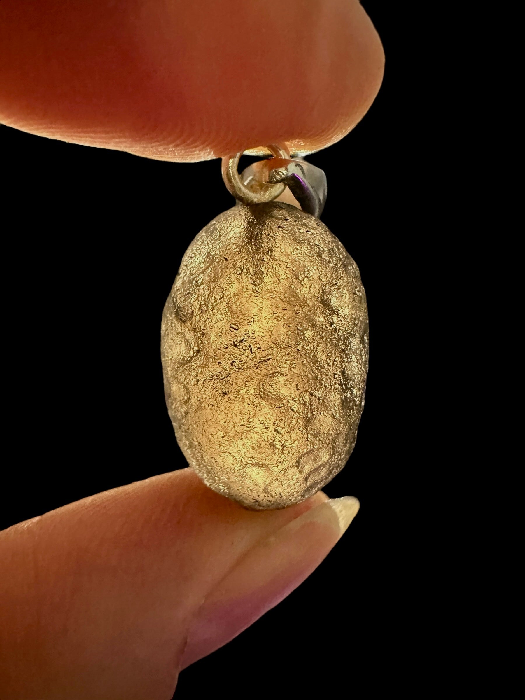 Silver colombianite pendant - SP/K065