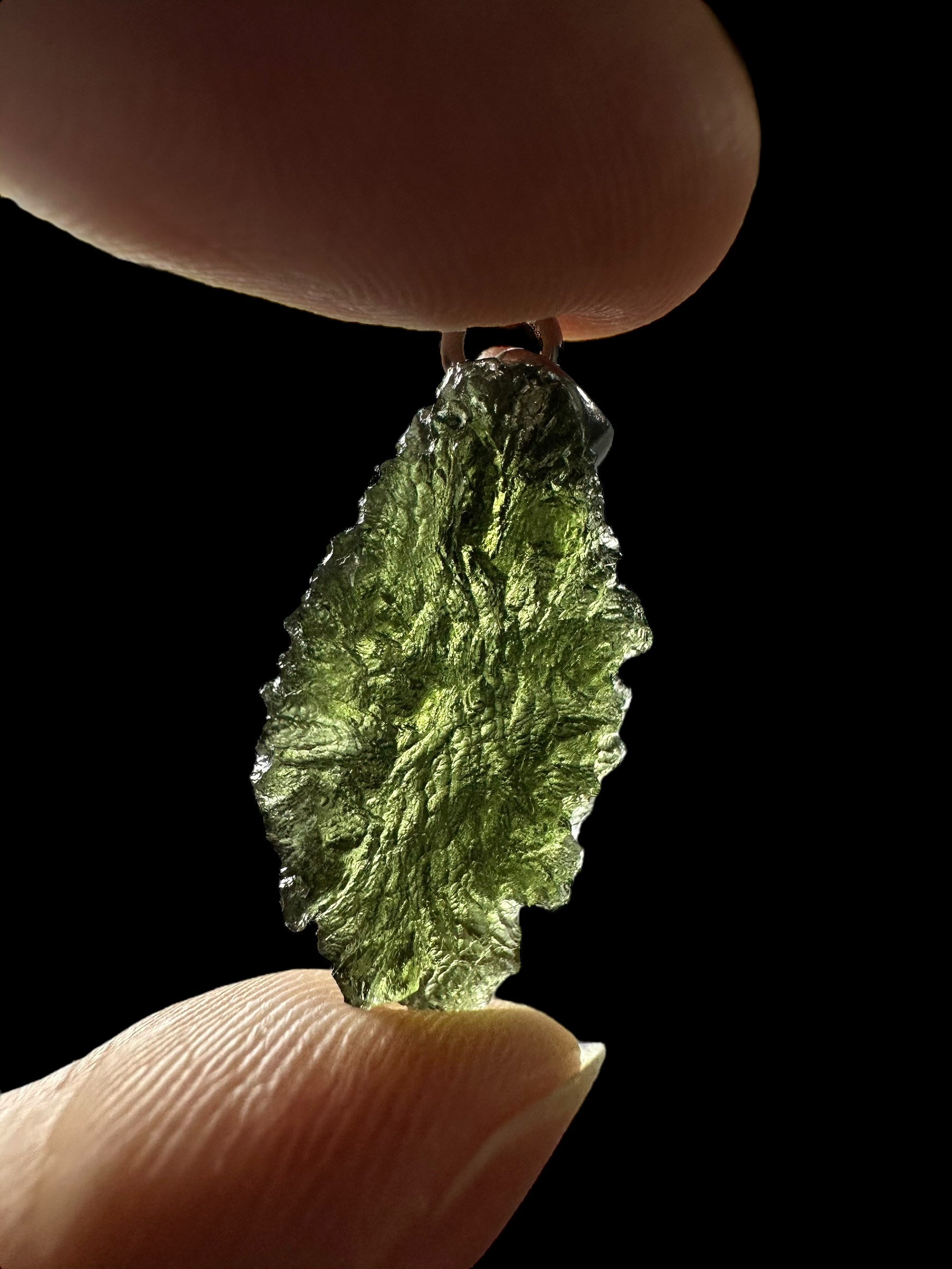 Silver moldavite pendant 2,5g - SP/V413