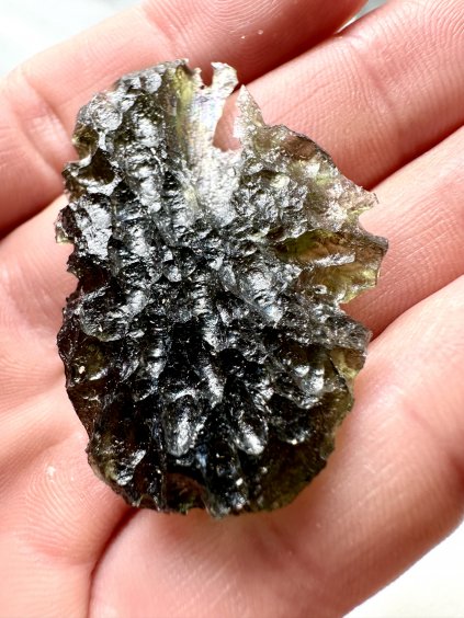 Moldavite Grezza – Vrabce – Krater – 11,3g - V326