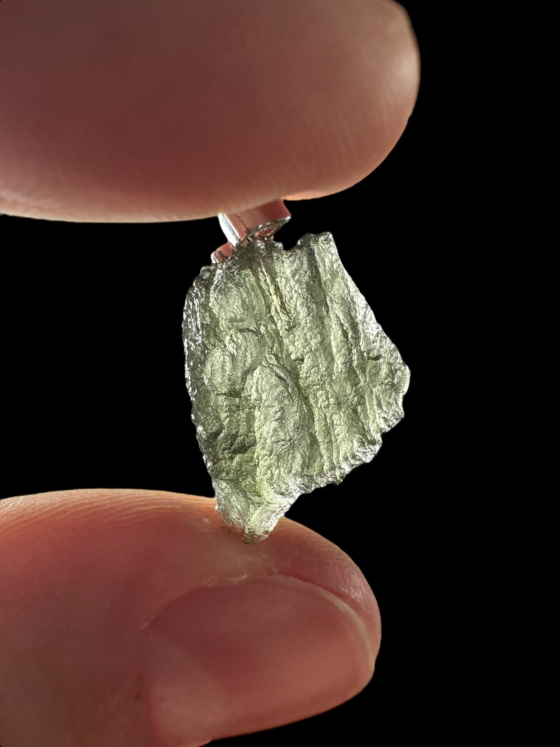 Moldavite pendant 1,2g - P/V375