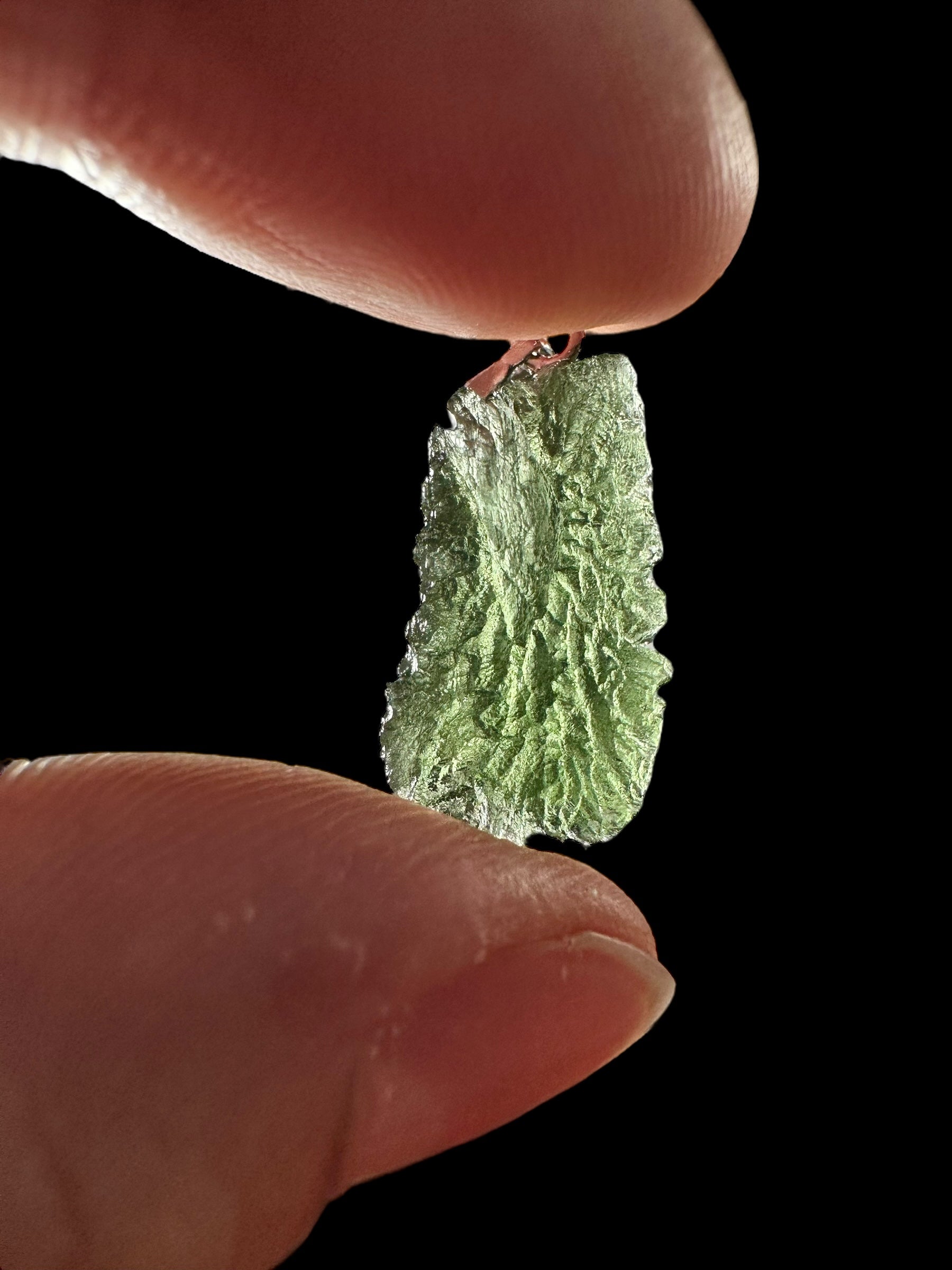 Silver moldavite pendant 1,7g - SP/V417