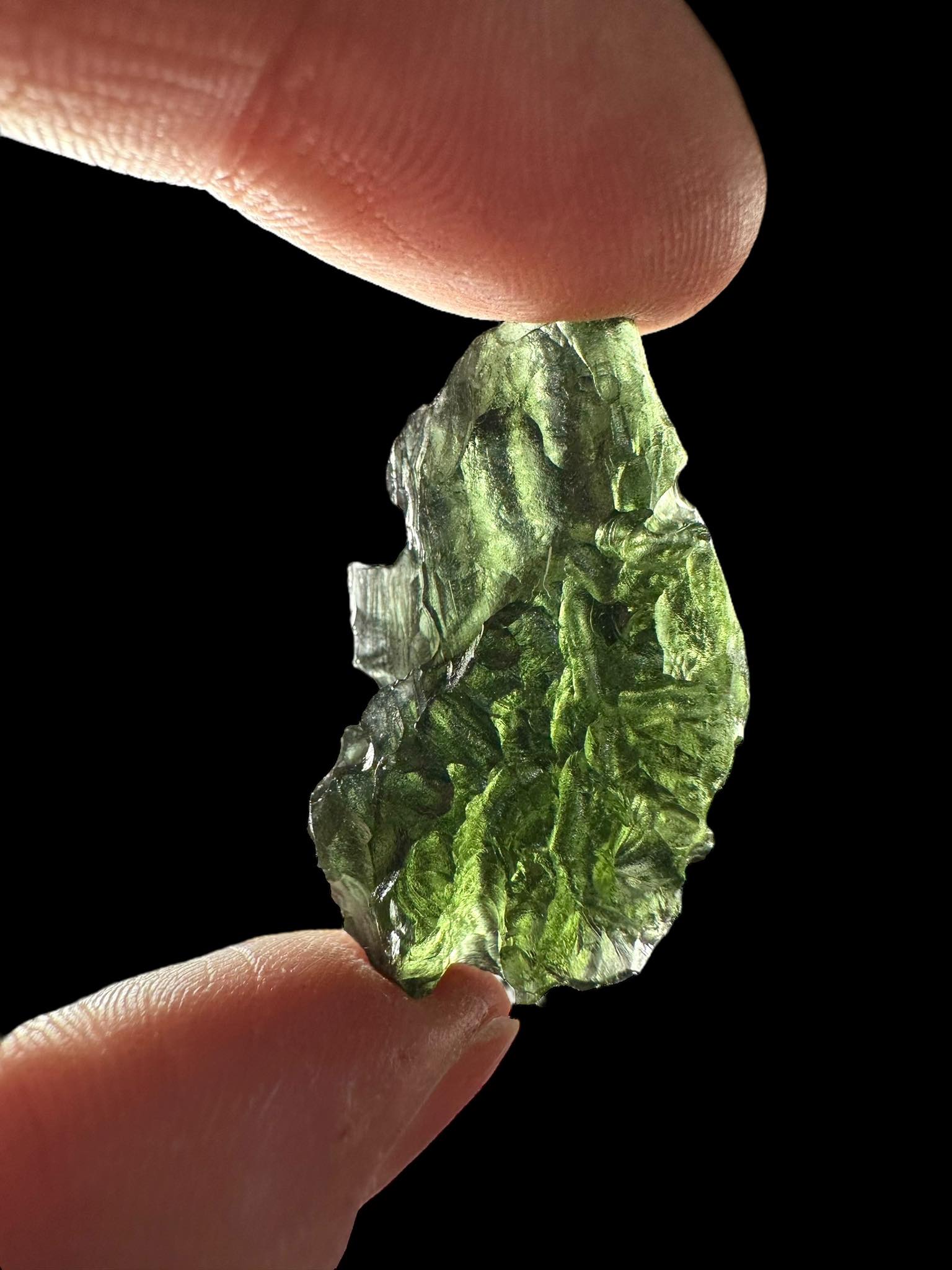 Moldavite – Vrabce – Kroclov – 8g - V1625
