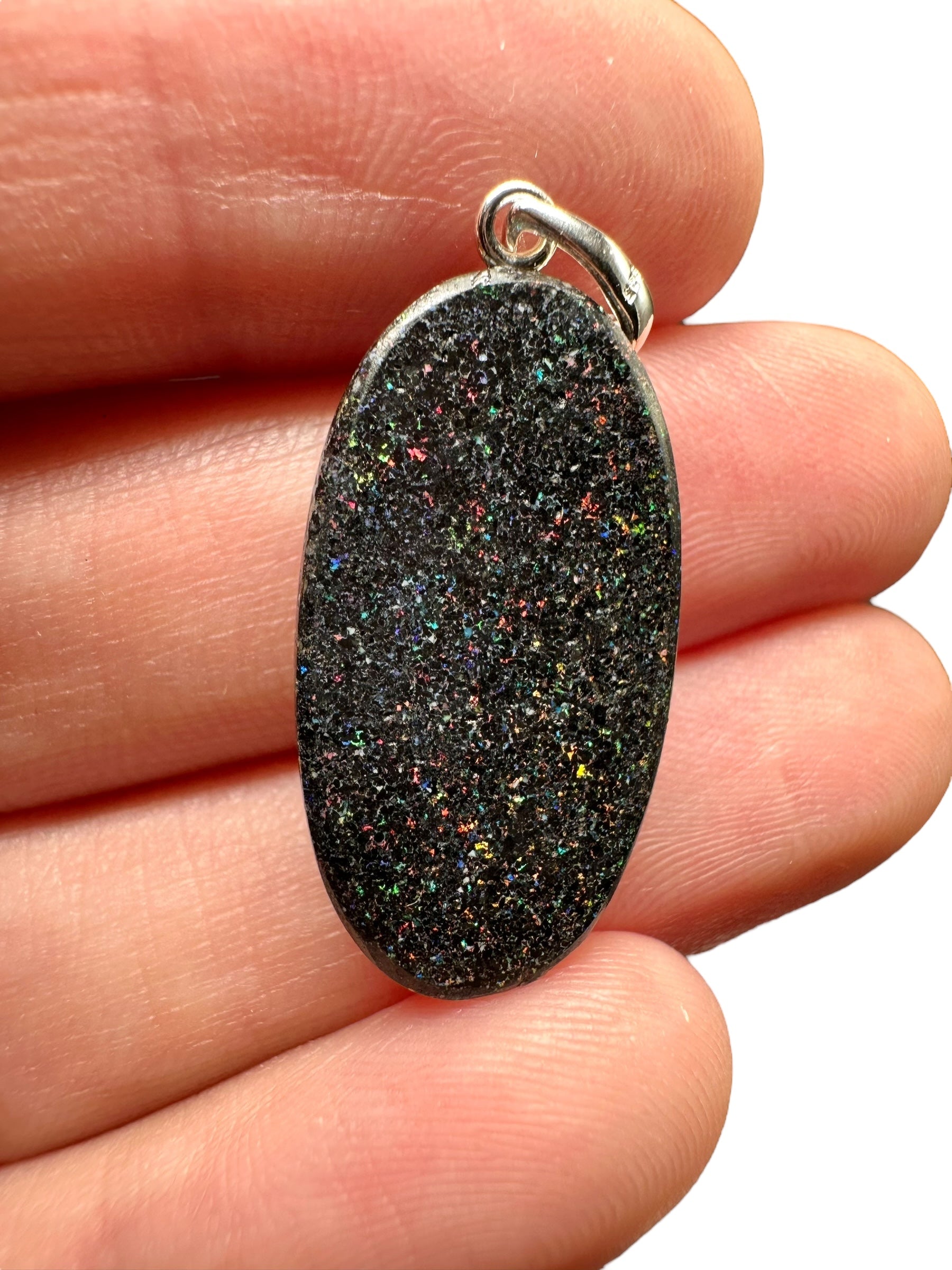 Silver pendant from Australian opal - SP/AO01