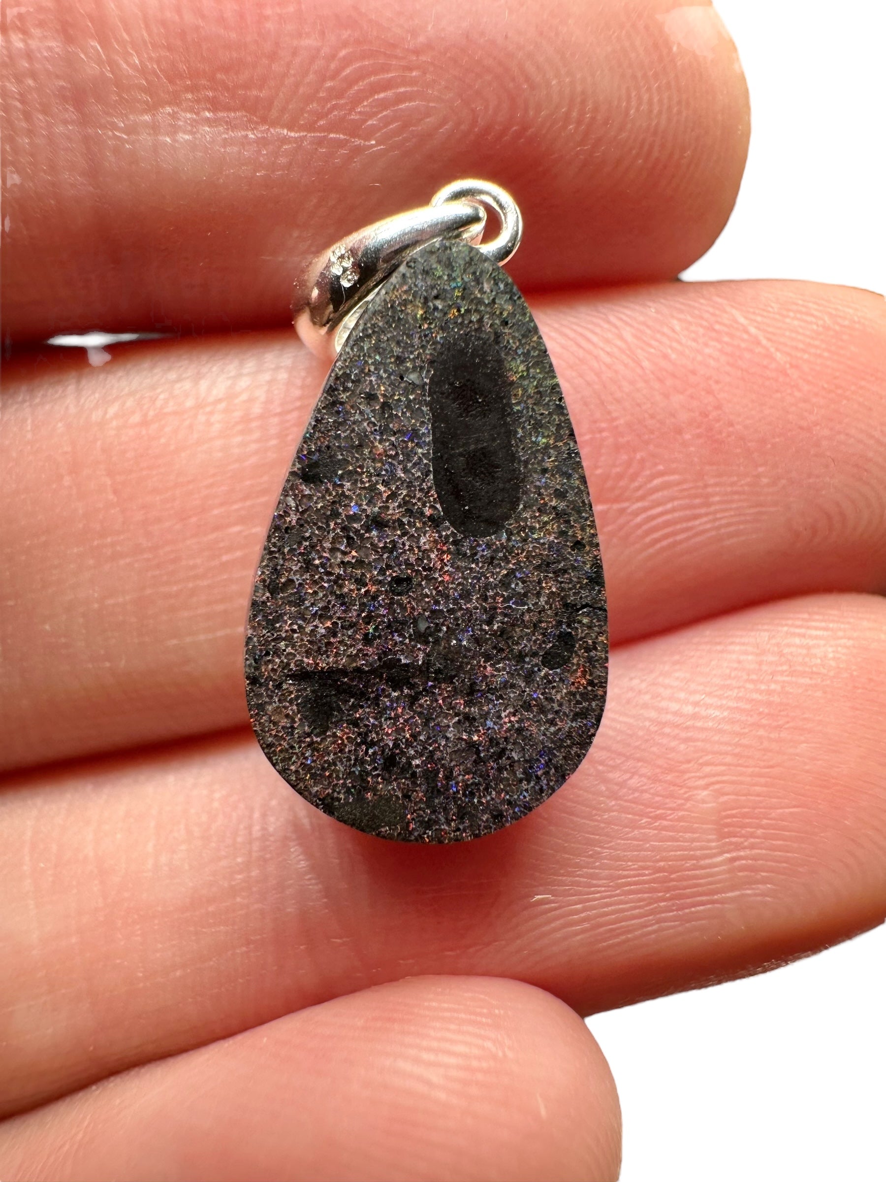 Silver pendant from Australian opal - SP/AO03