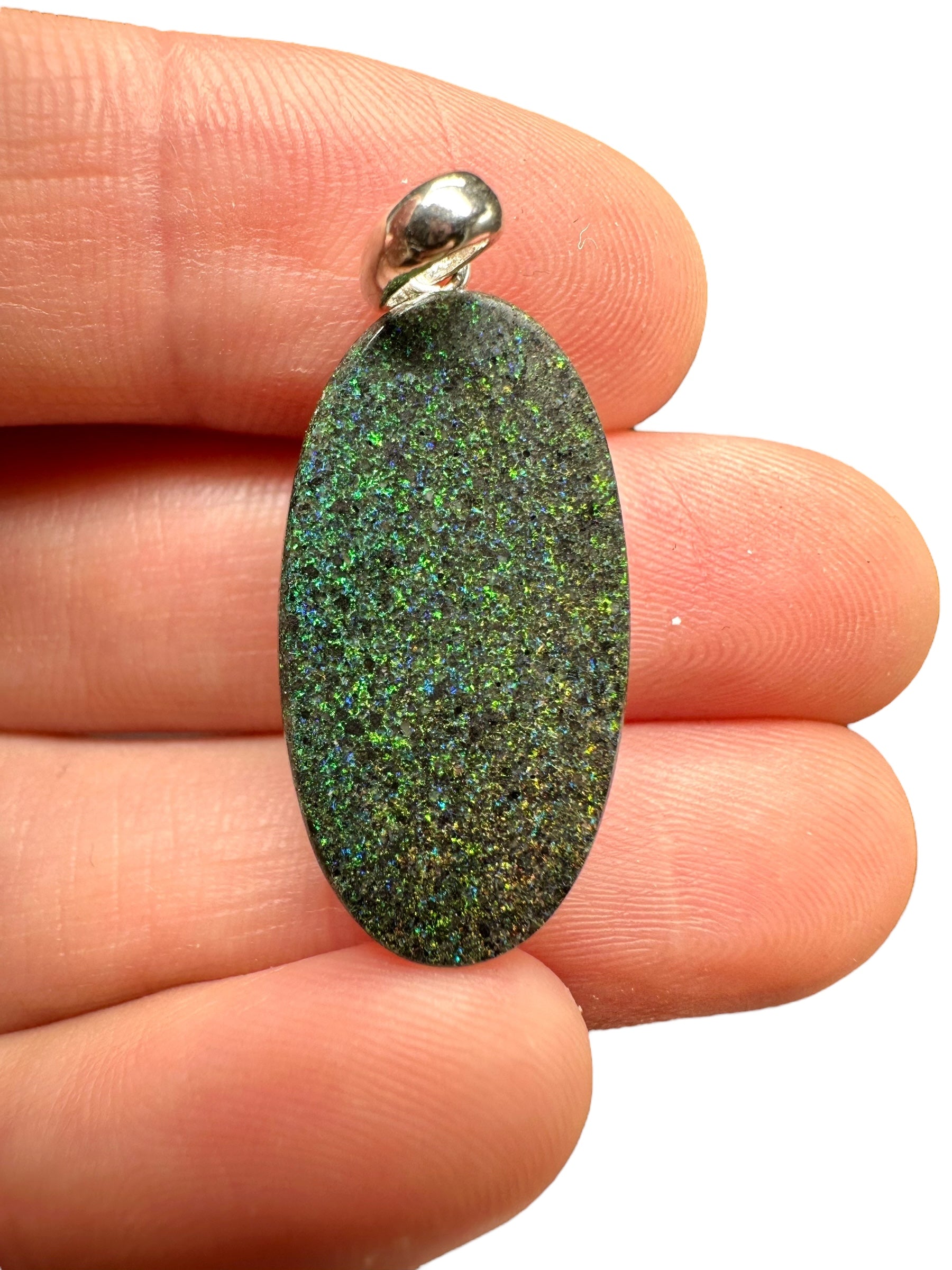 Silver pendant from Australian opal - SP/AO12