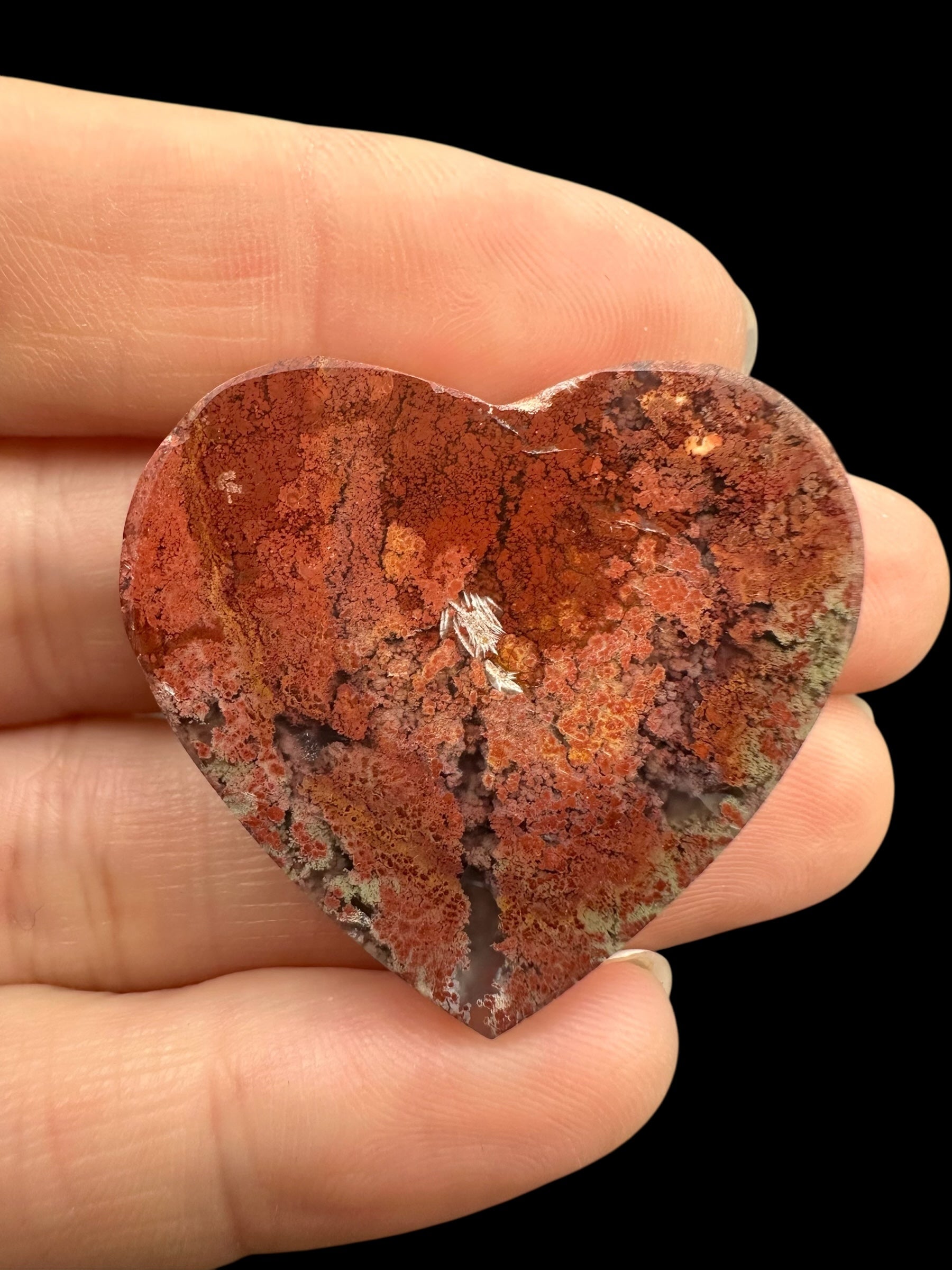 Moos agate heart – West Java, Indonesia - MECH91