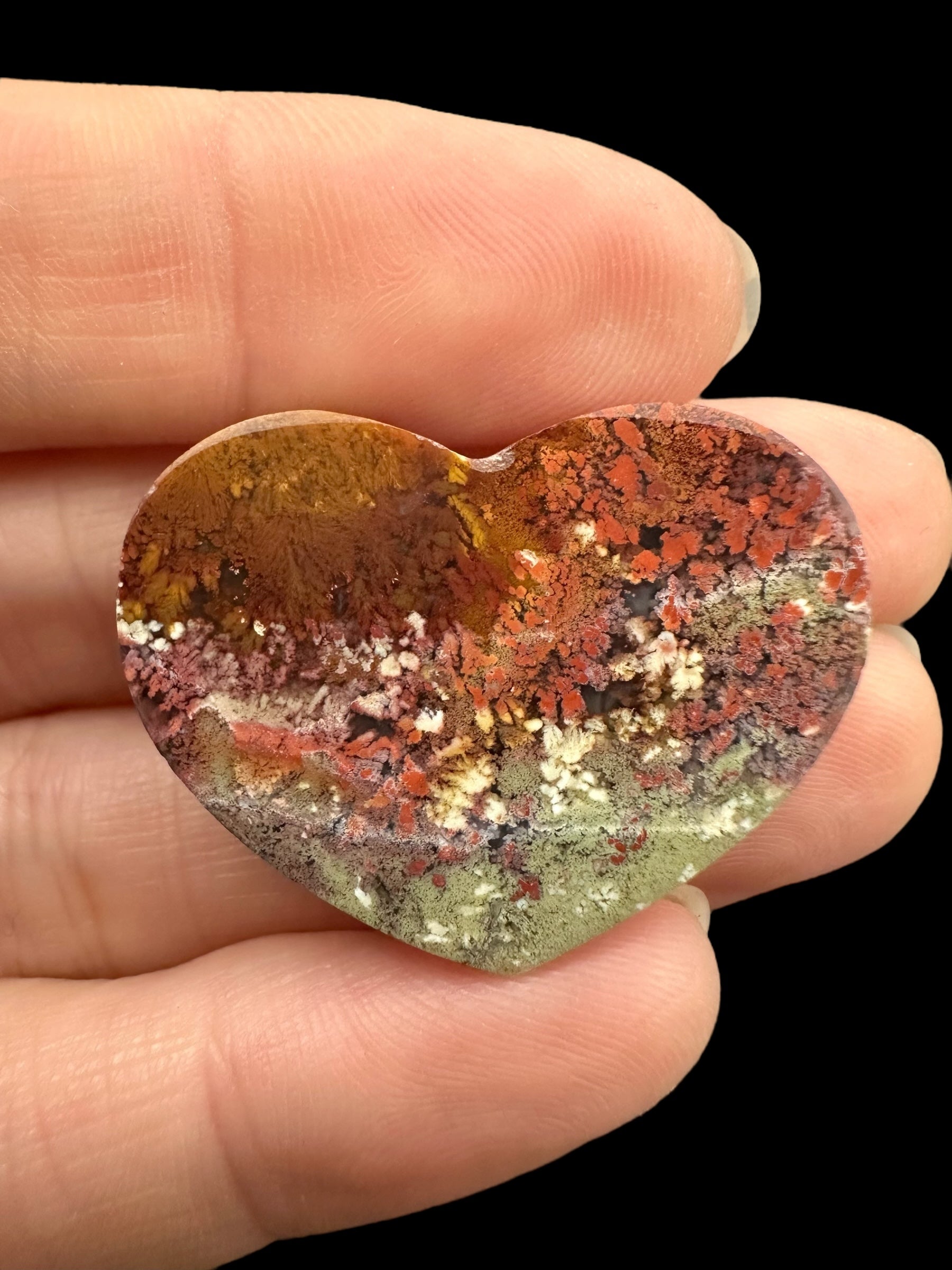 Moos agate heart – West Java, Indonesia - MECH92