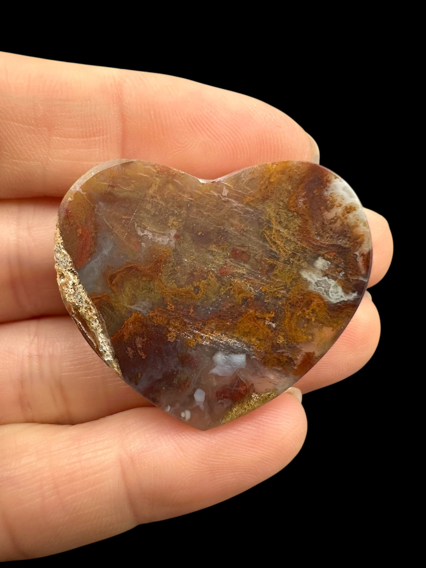 Moos agate heart – West Java, Indonesia - MECH93