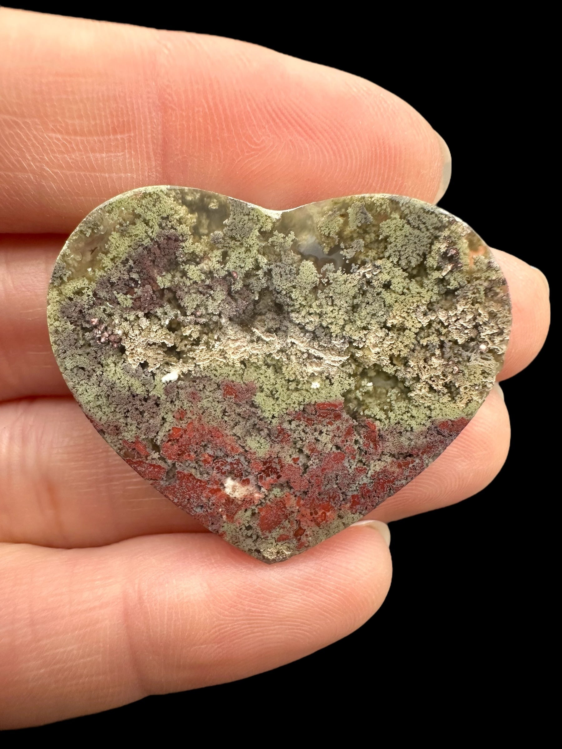 Moos agate heart – West Java, Indonesia - MECH97