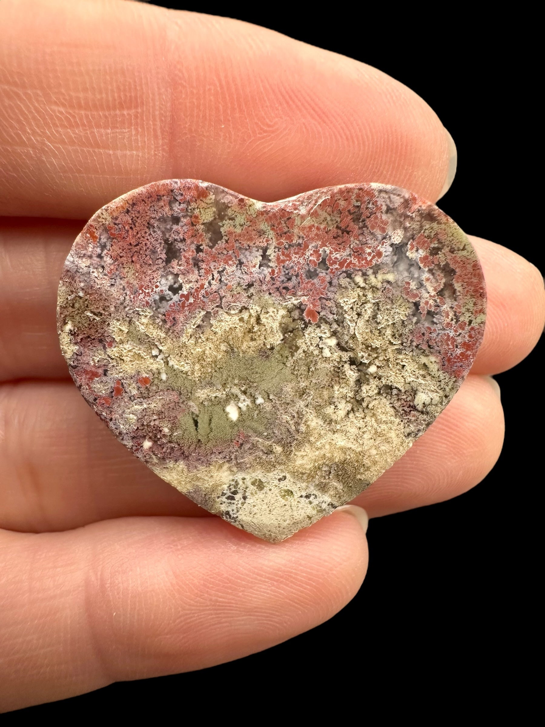 Moos agate heart – West Java, Indonesia - MECH98