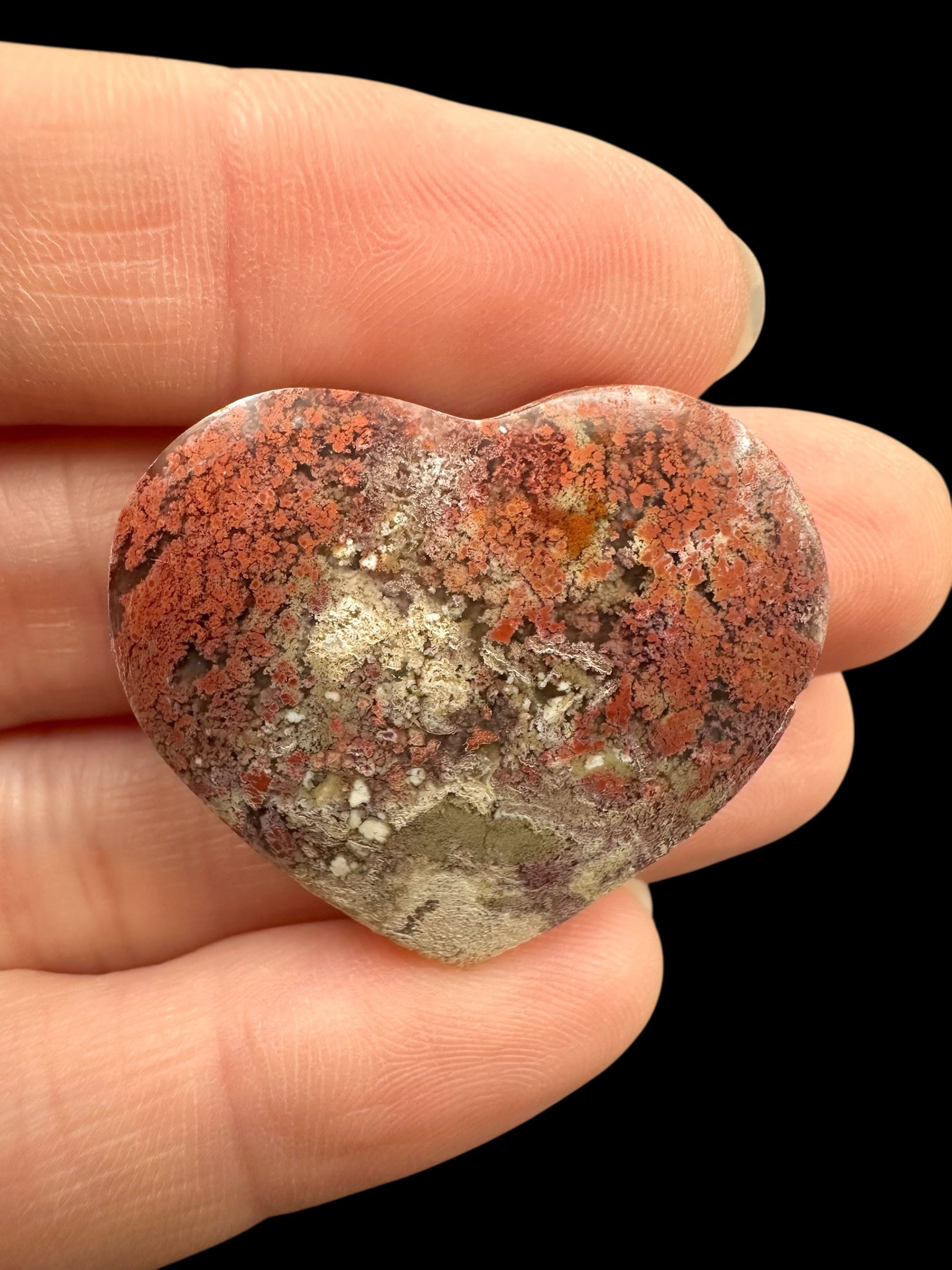 Moos agate heart – West Java, Indonesia