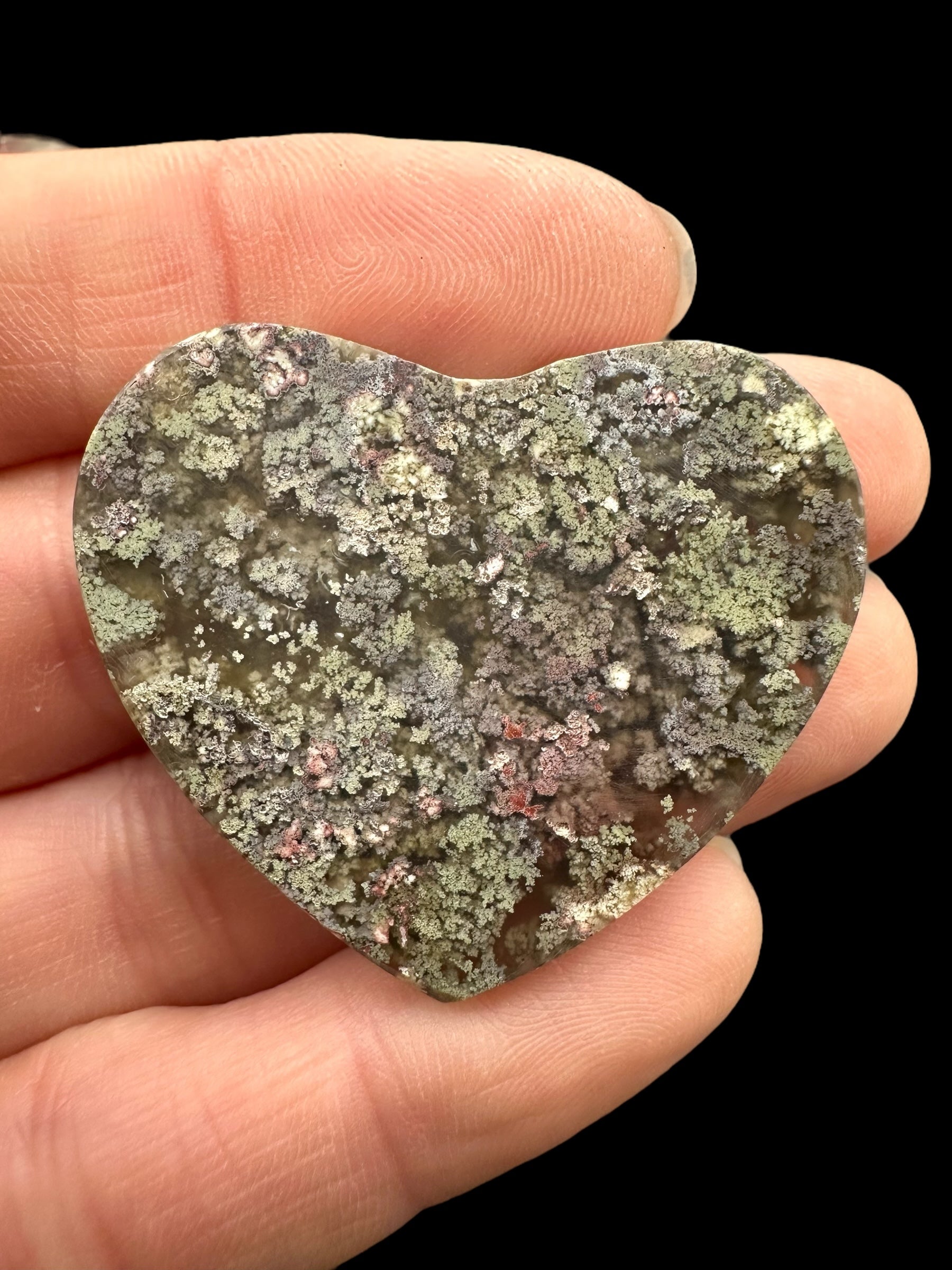 Moos agate heart – West Java, Indonesia - MECH99
