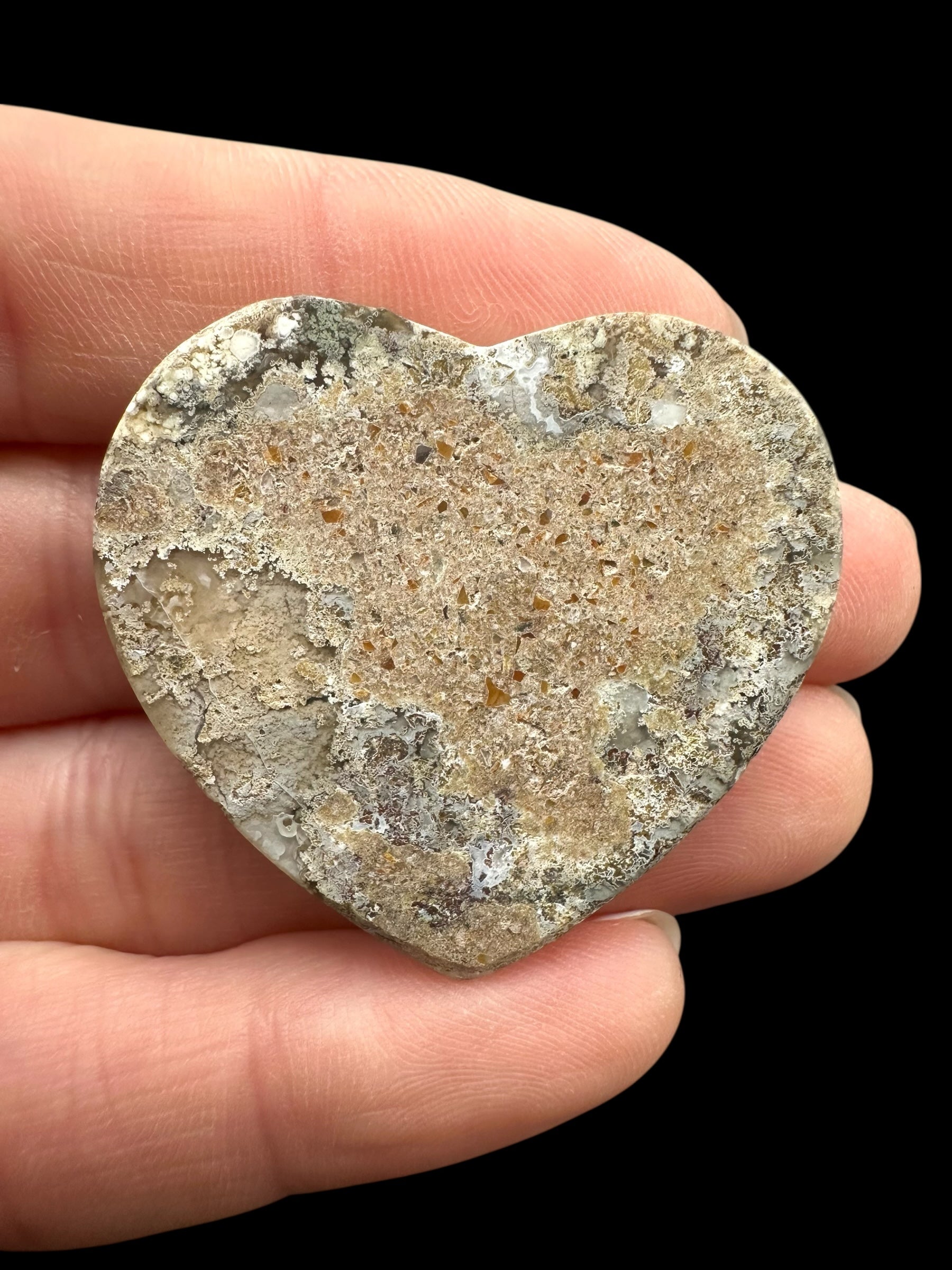 Moos agate heart – West Java, Indonesia - MECH100