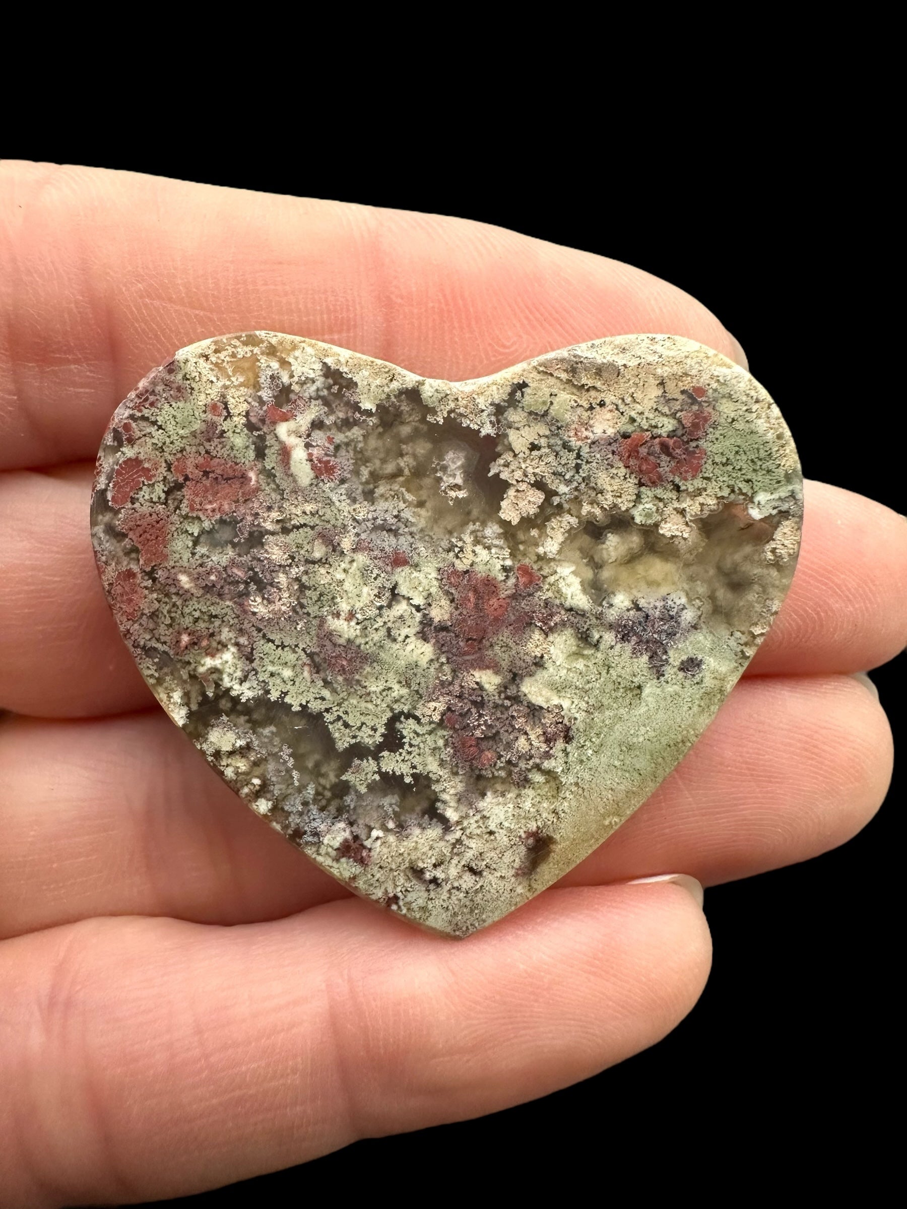 Moos agate heart – West Java, Indonesia - MECH102