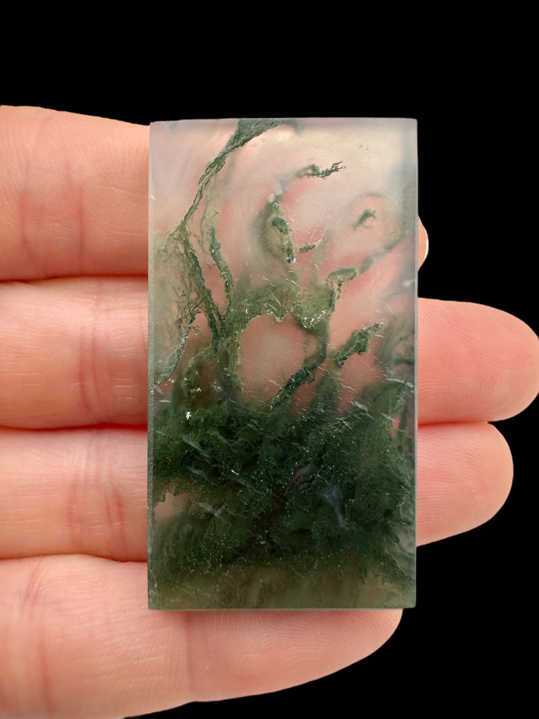 Moos agate plate – West Java, Indonesia - MECH110