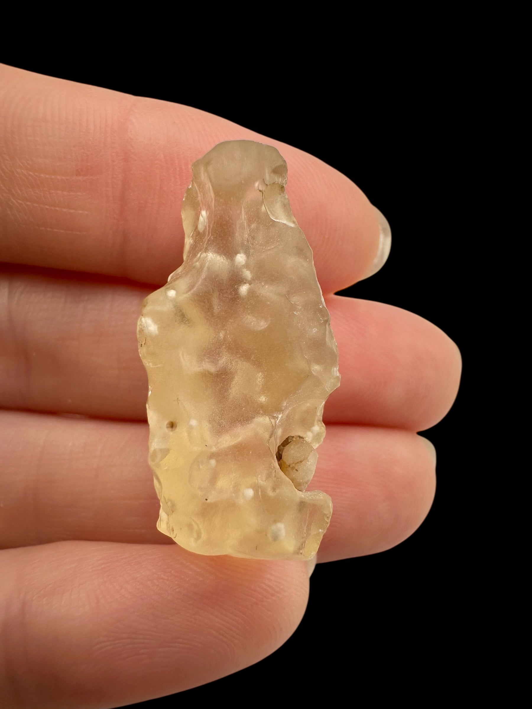 Libyan desert glass with grains of sand – 5,9g - LPS135