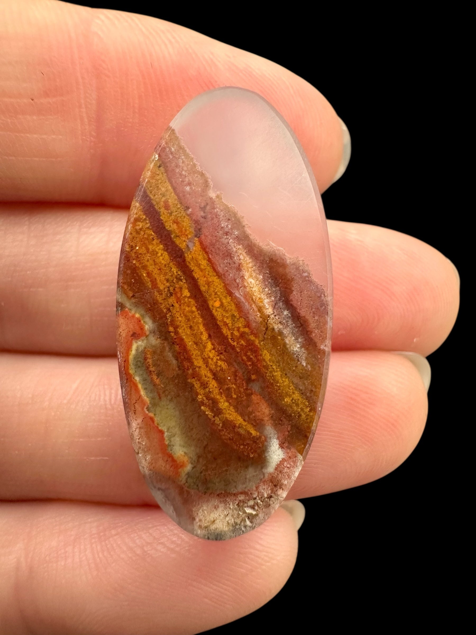 Moos agate cabochon – West Java, Indonesia - MECH126