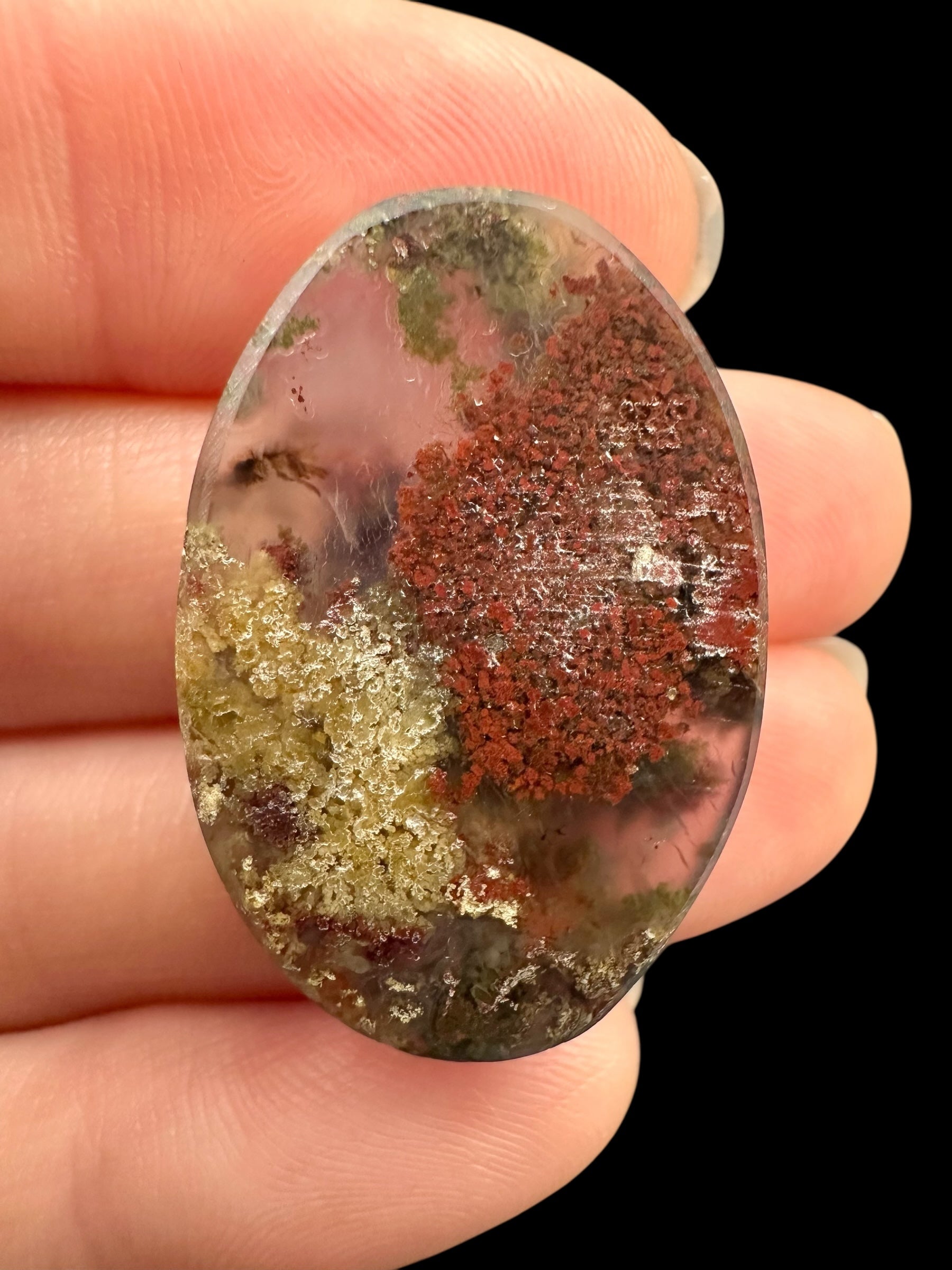 Moos agate cabochon – West Java, Indonesia - MECH128