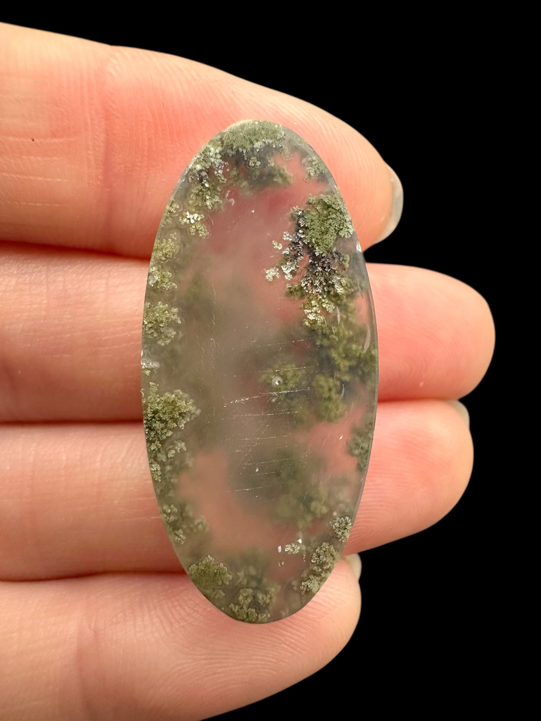Moos agate cabochon – West Java, Indonesia - MECH130