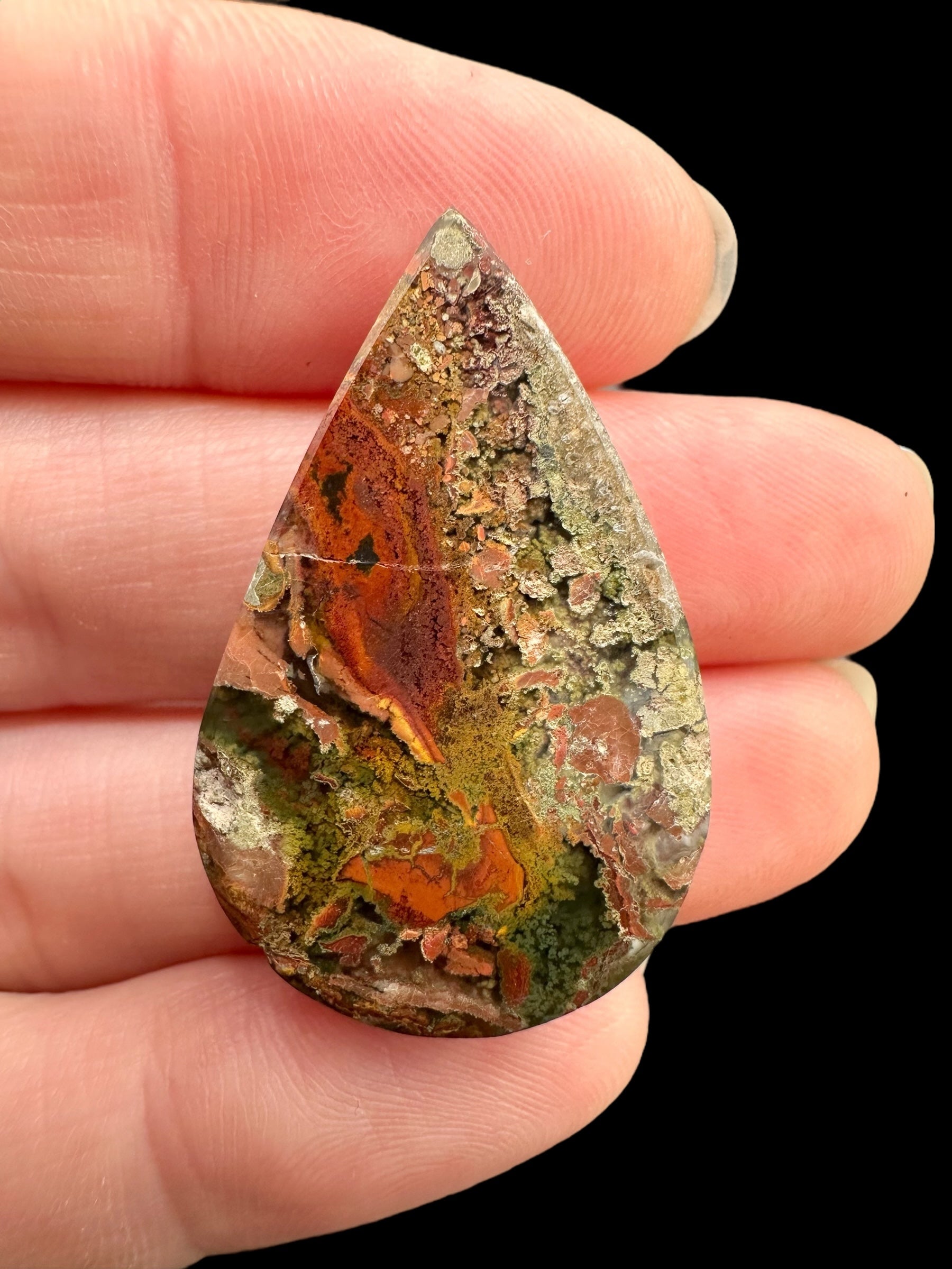Moos agate cabochon – West Java, Indonesia - MECH131