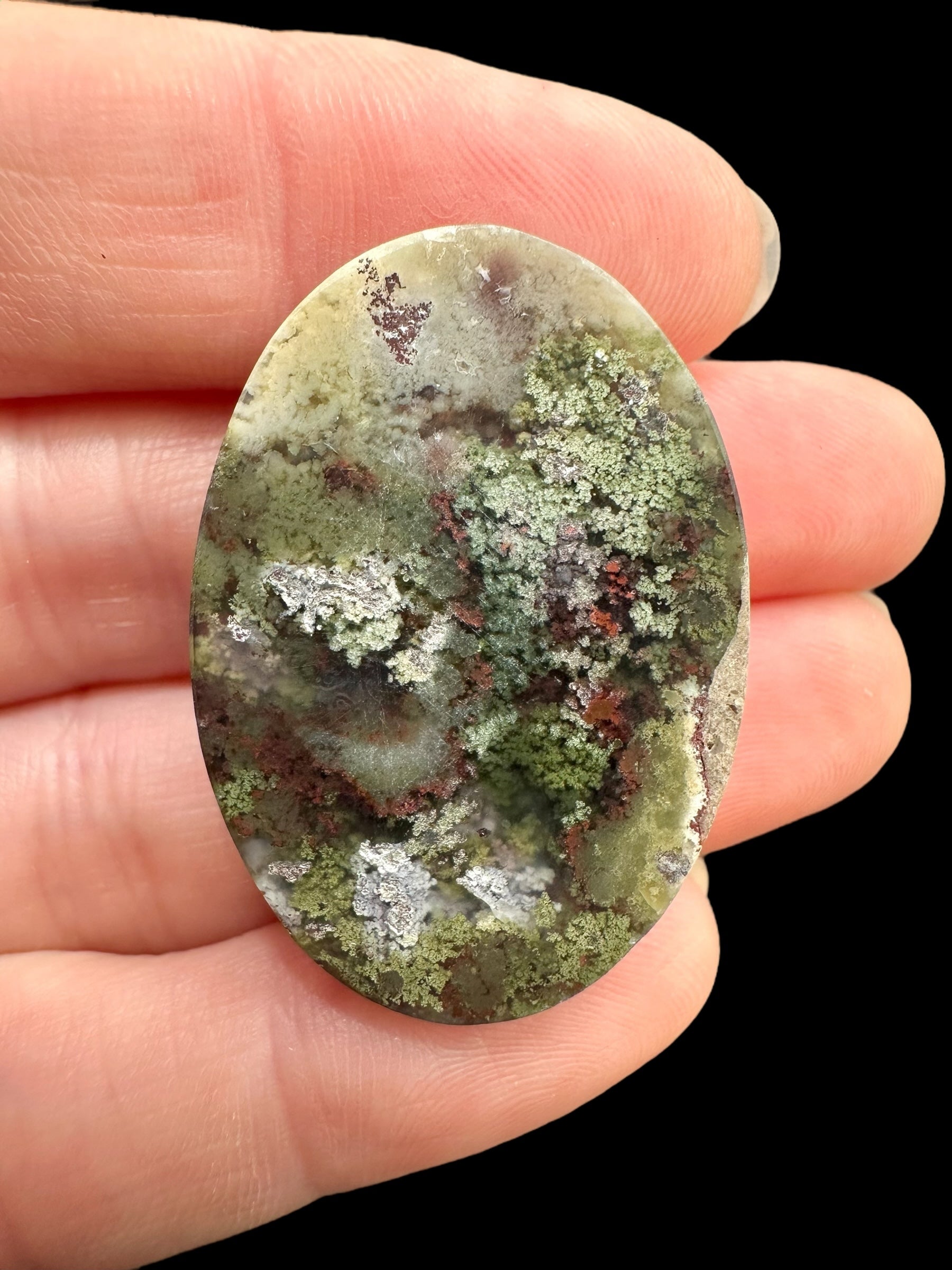 Moos agate cabochon – West Java, Indonesia - MECH132