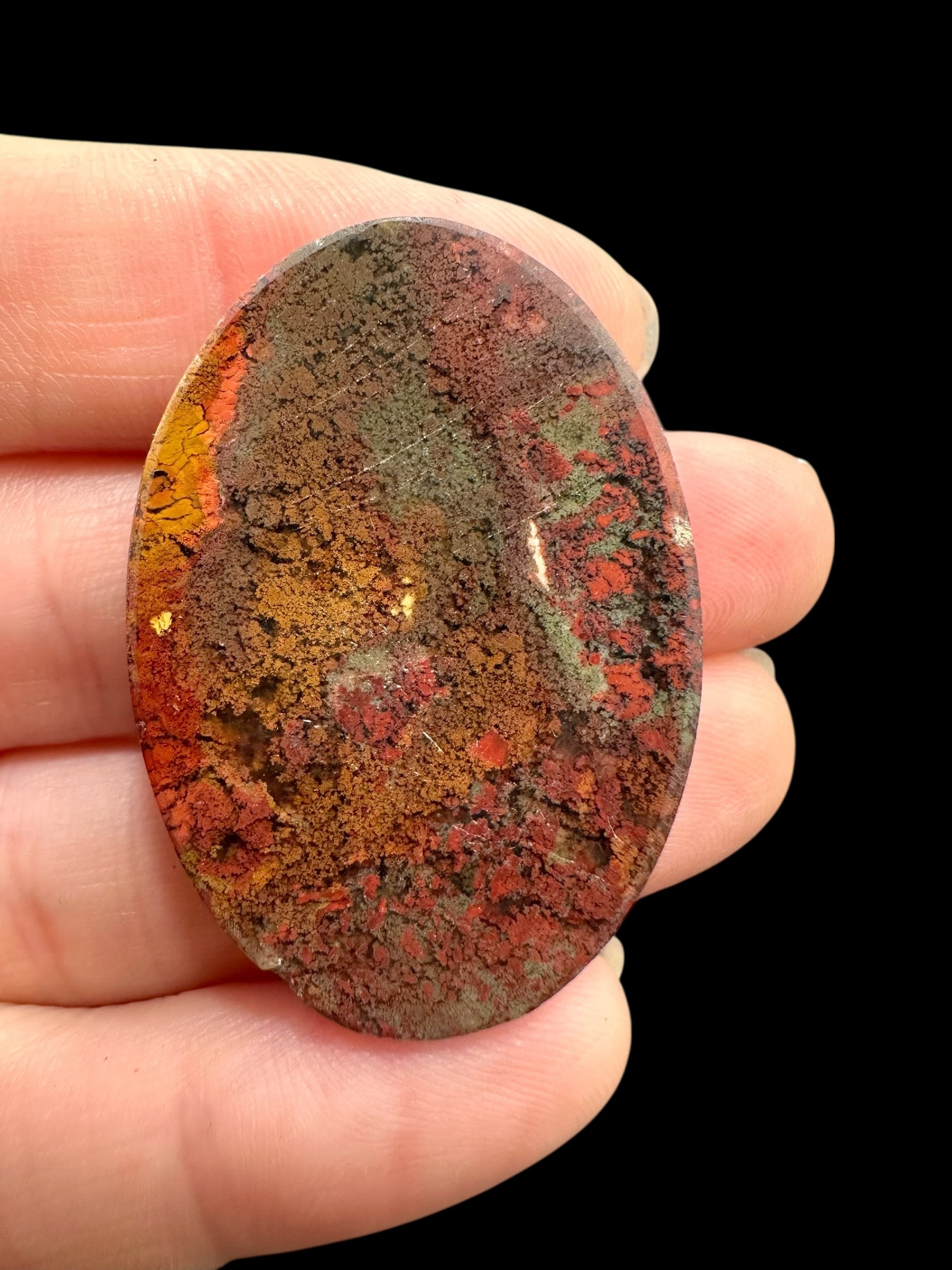 Moos agate cabochon – West Java, Indonesia - MECH136