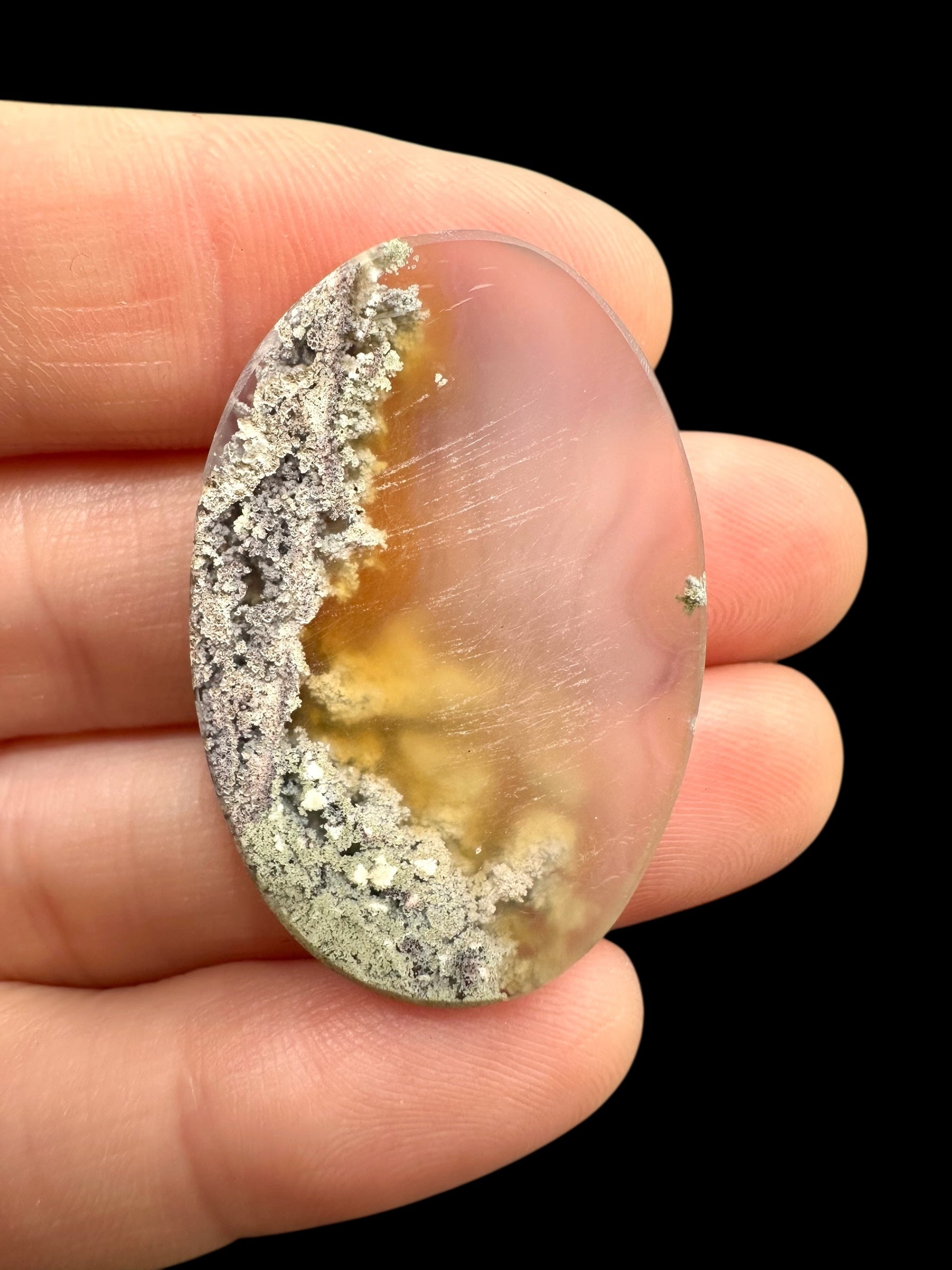 Moos agate cabochon – West Java, Indonesia - MECH140