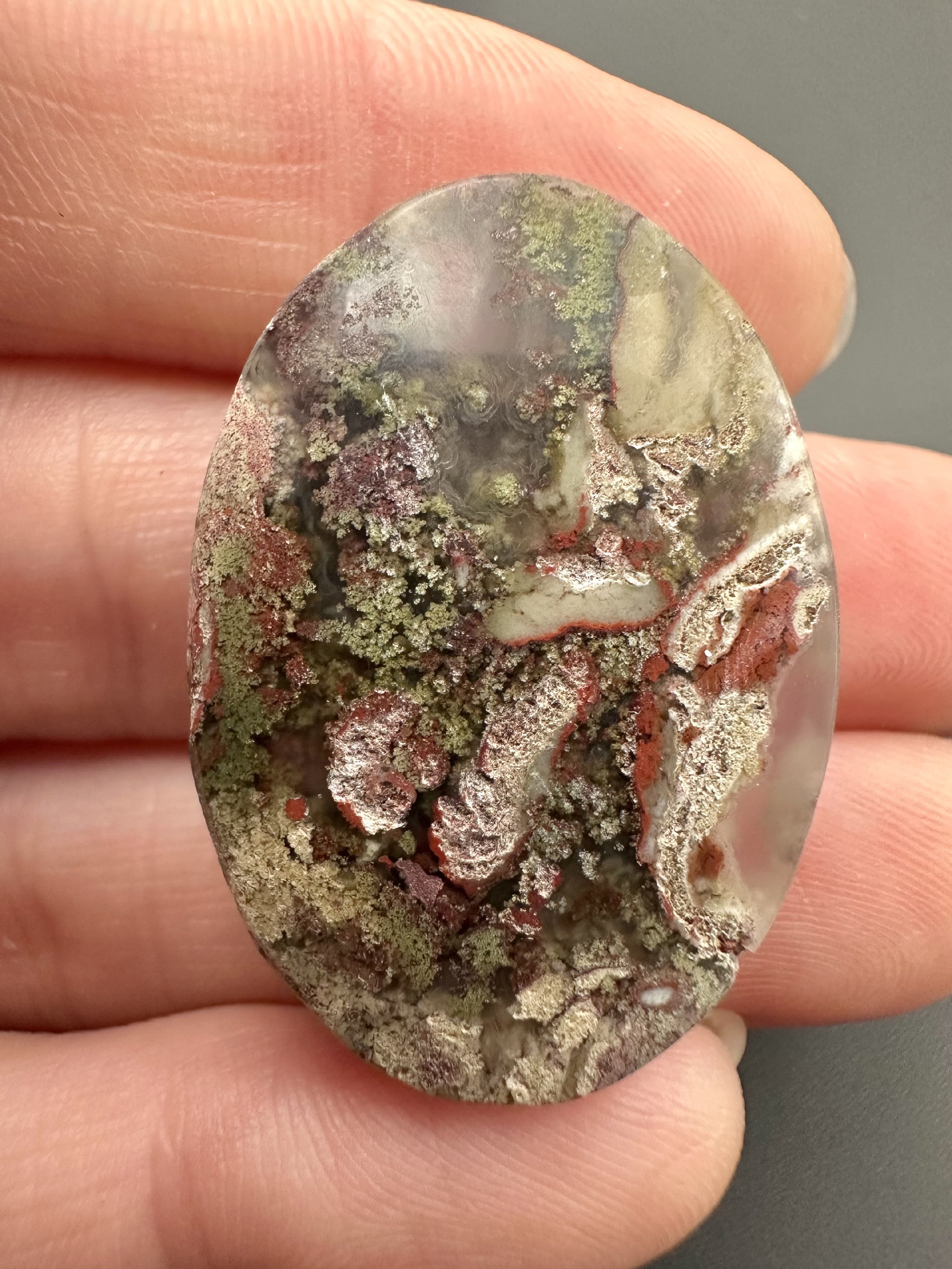Moos agate – 30 pieces - XXXX37