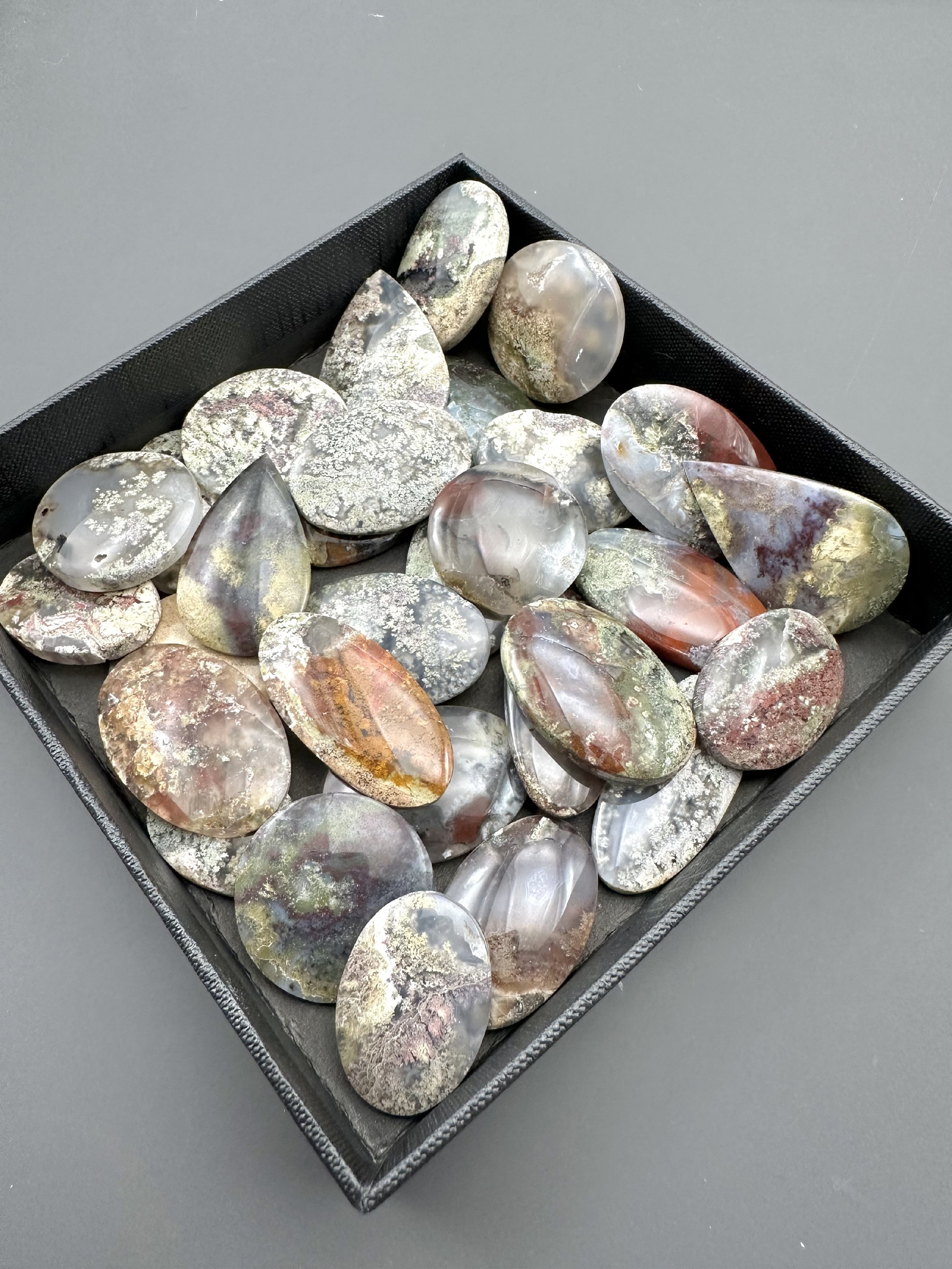 Moos agate – 30 pieces - XXXX37