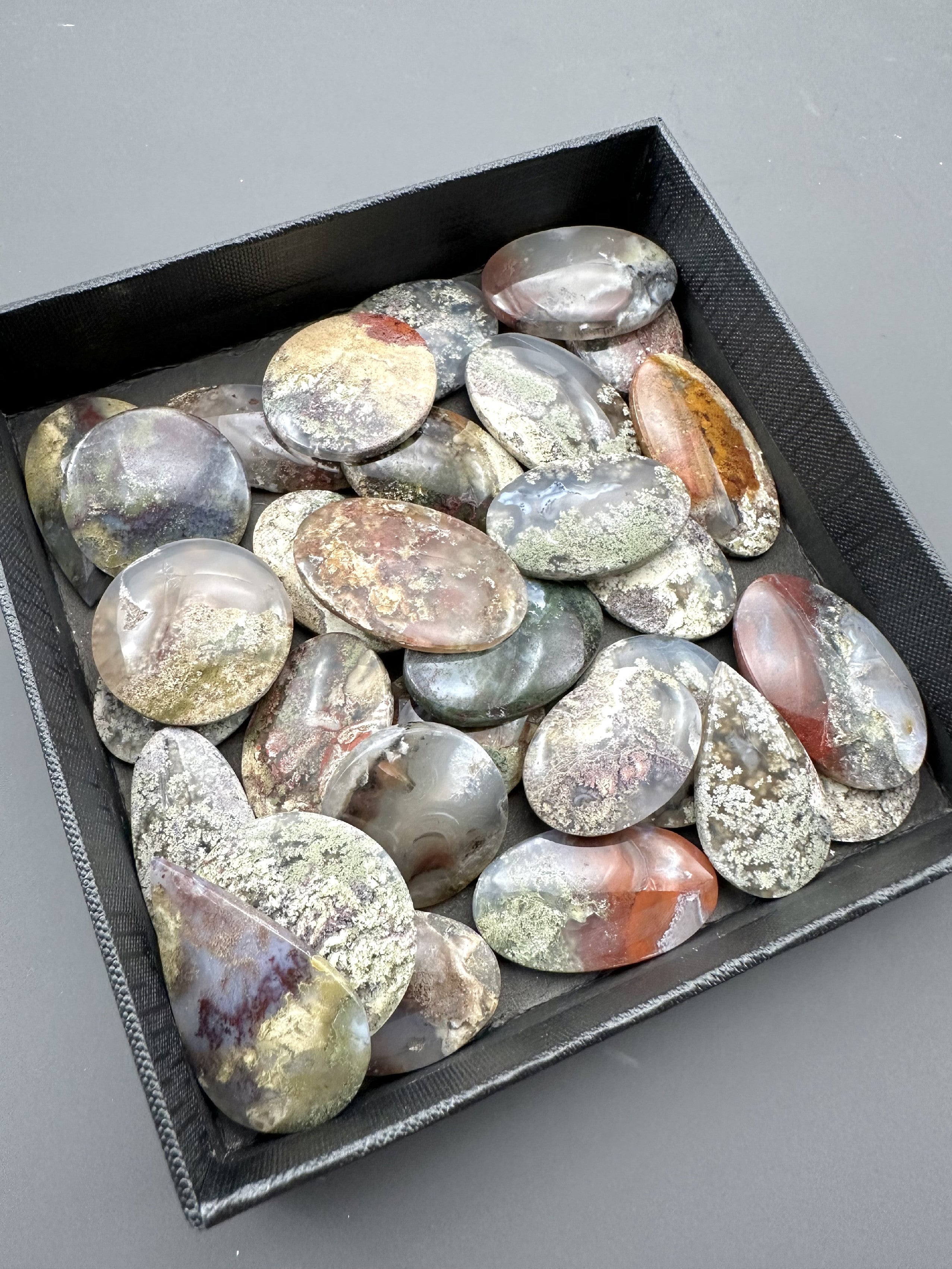Moos agate – 30 pieces - XXXX37