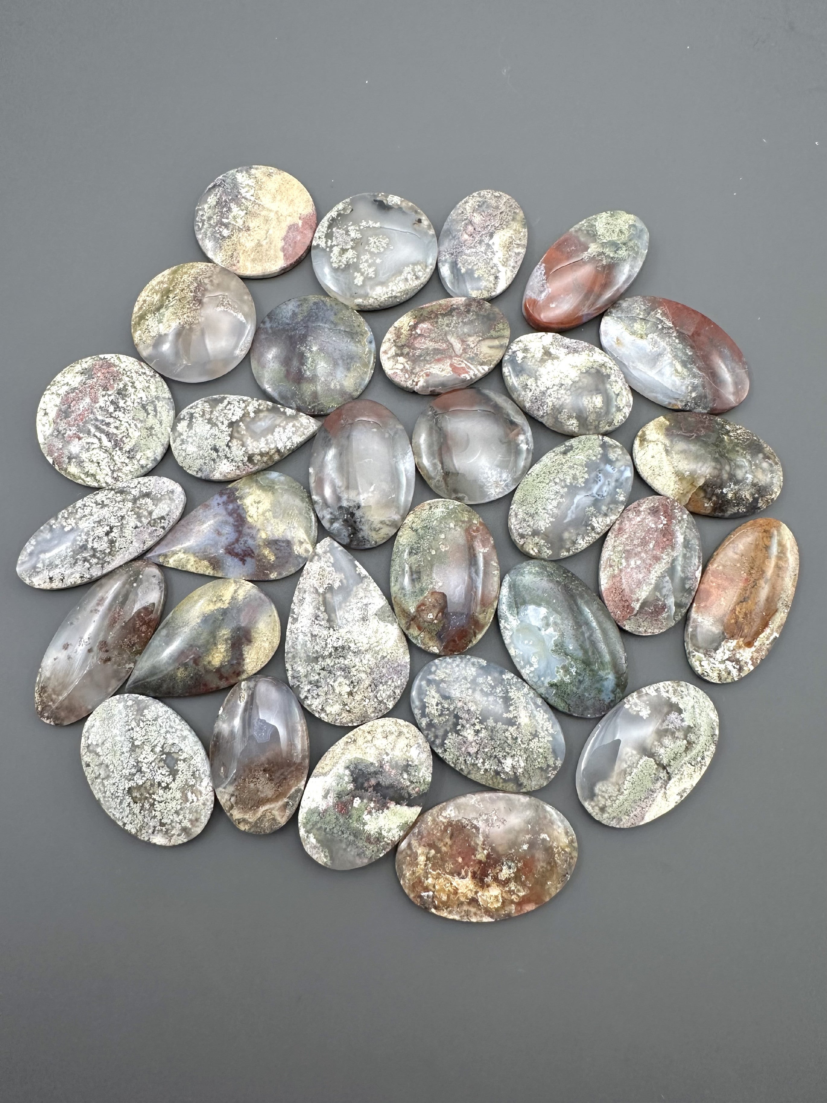 Moos agate – 30 pieces - XXXX37