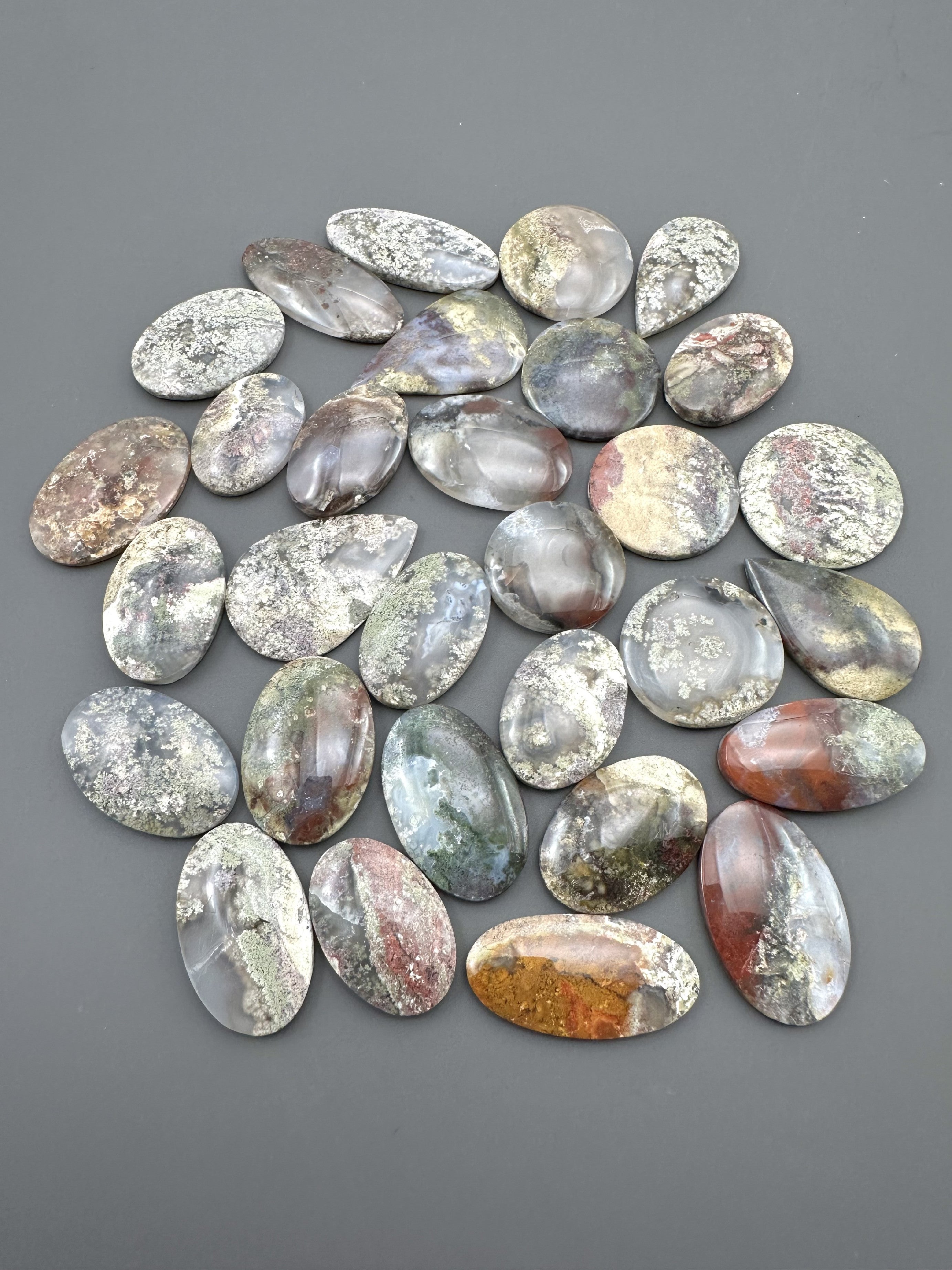 Moos agate – 30 pieces - XXXX37