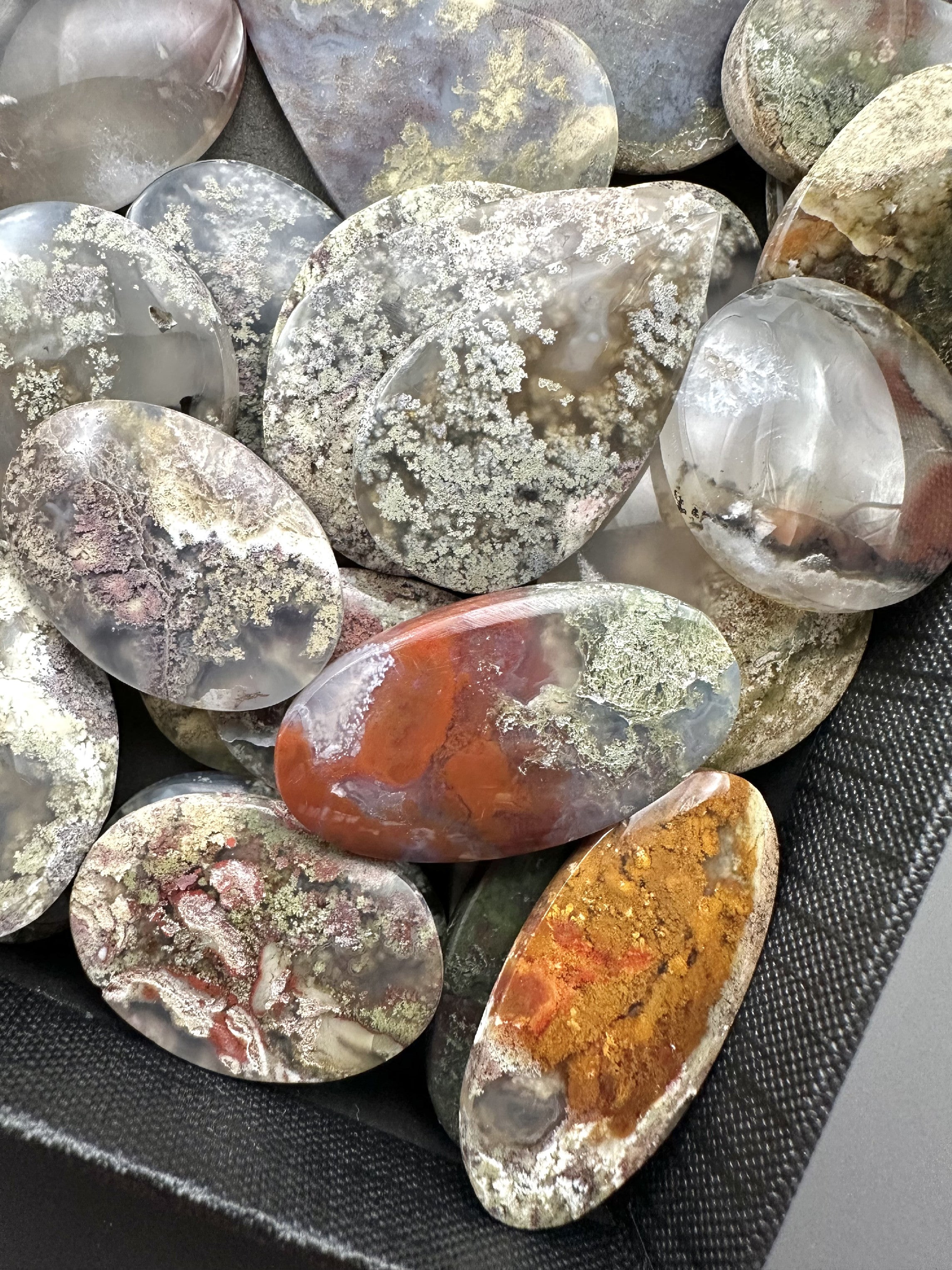 Moos agate – 30 pieces - XXXX37
