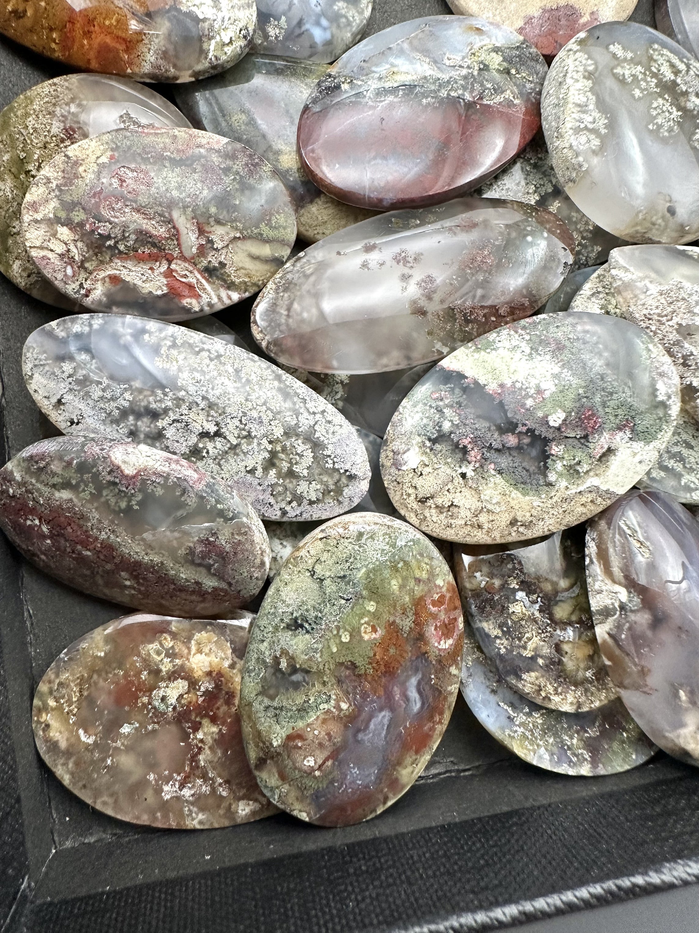 Moos agate – 30 pieces - XXXX37