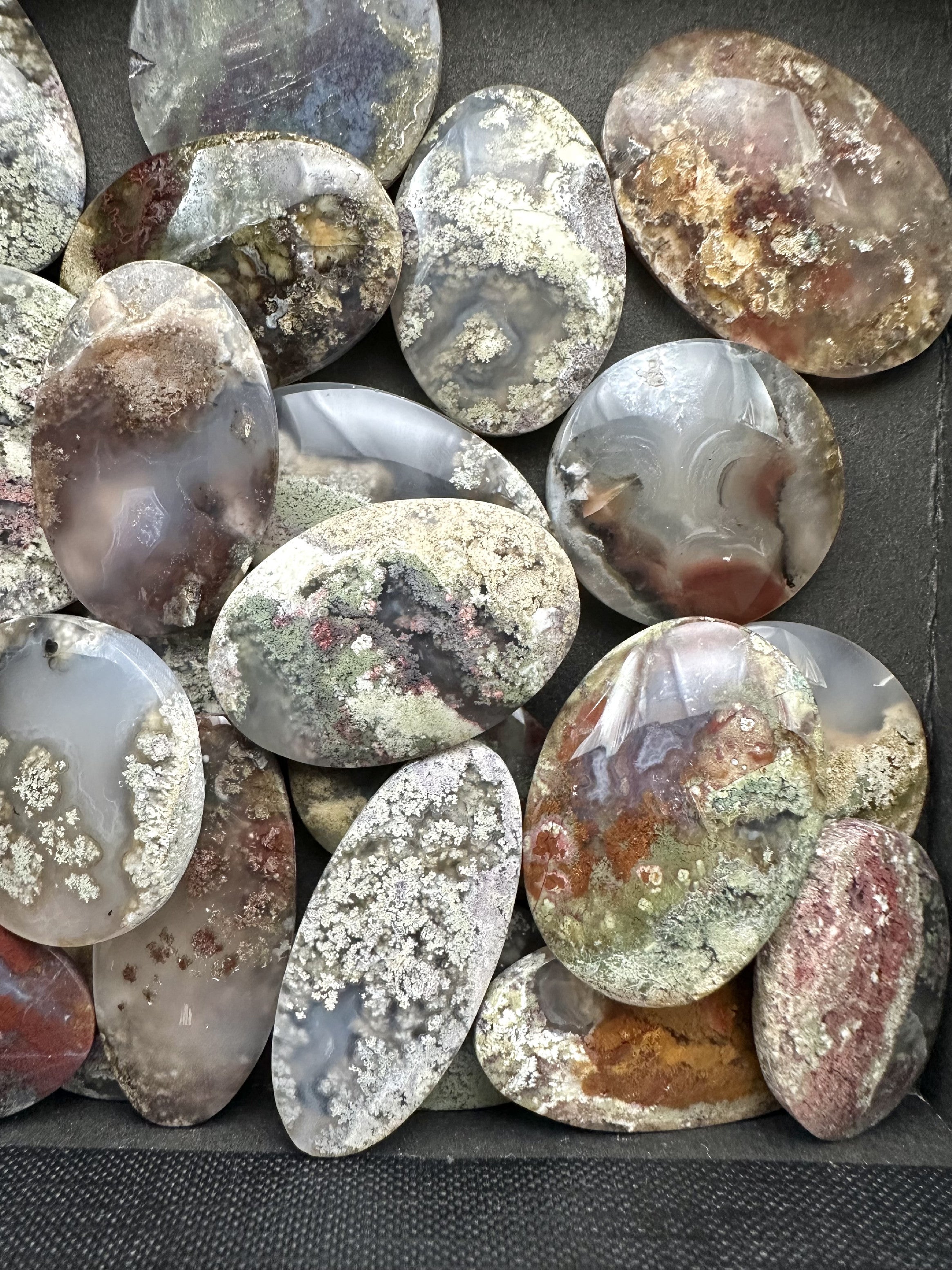 Moos agate – 30 pieces - XXXX37