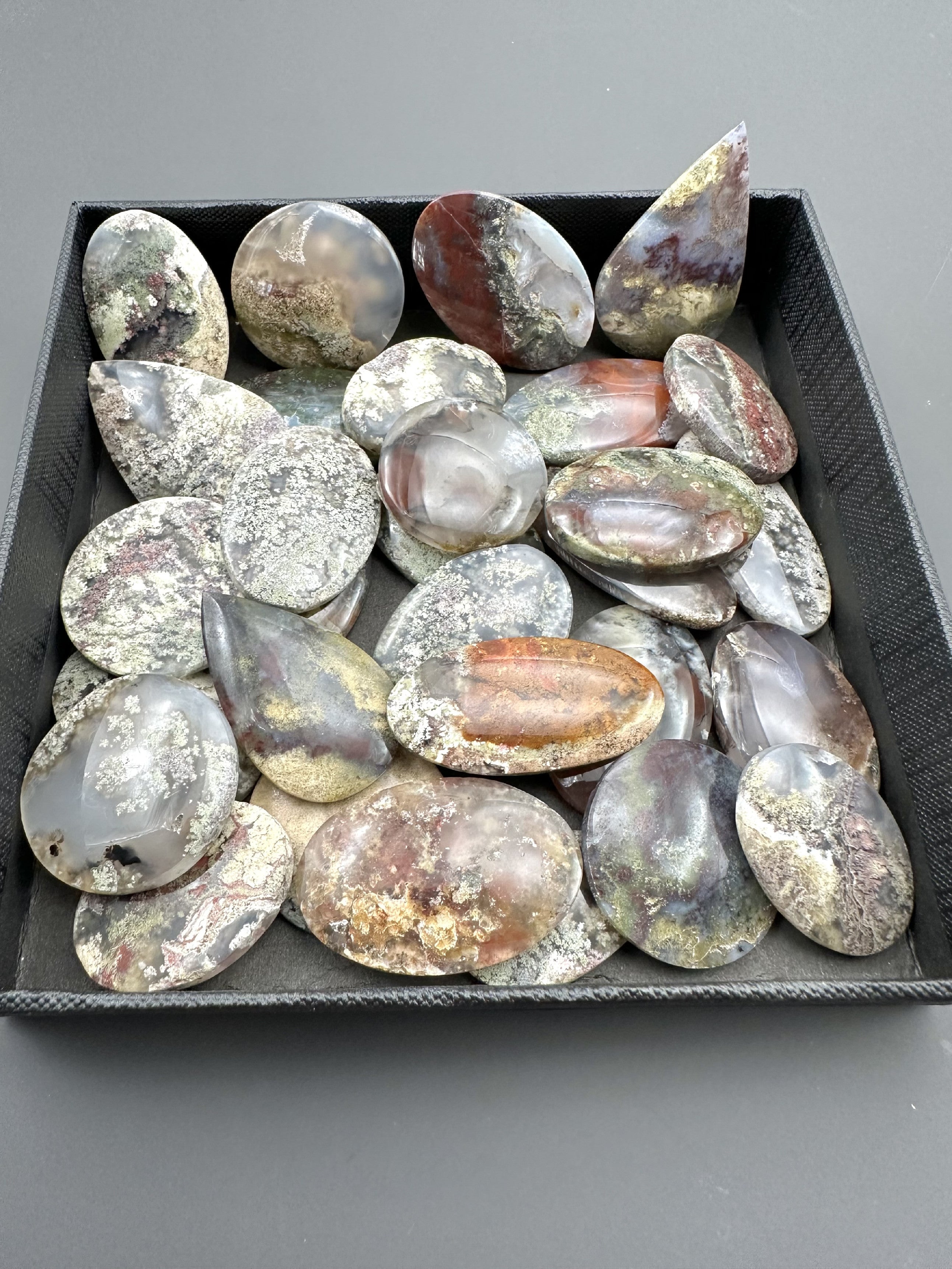 Moos agate – 30 pieces