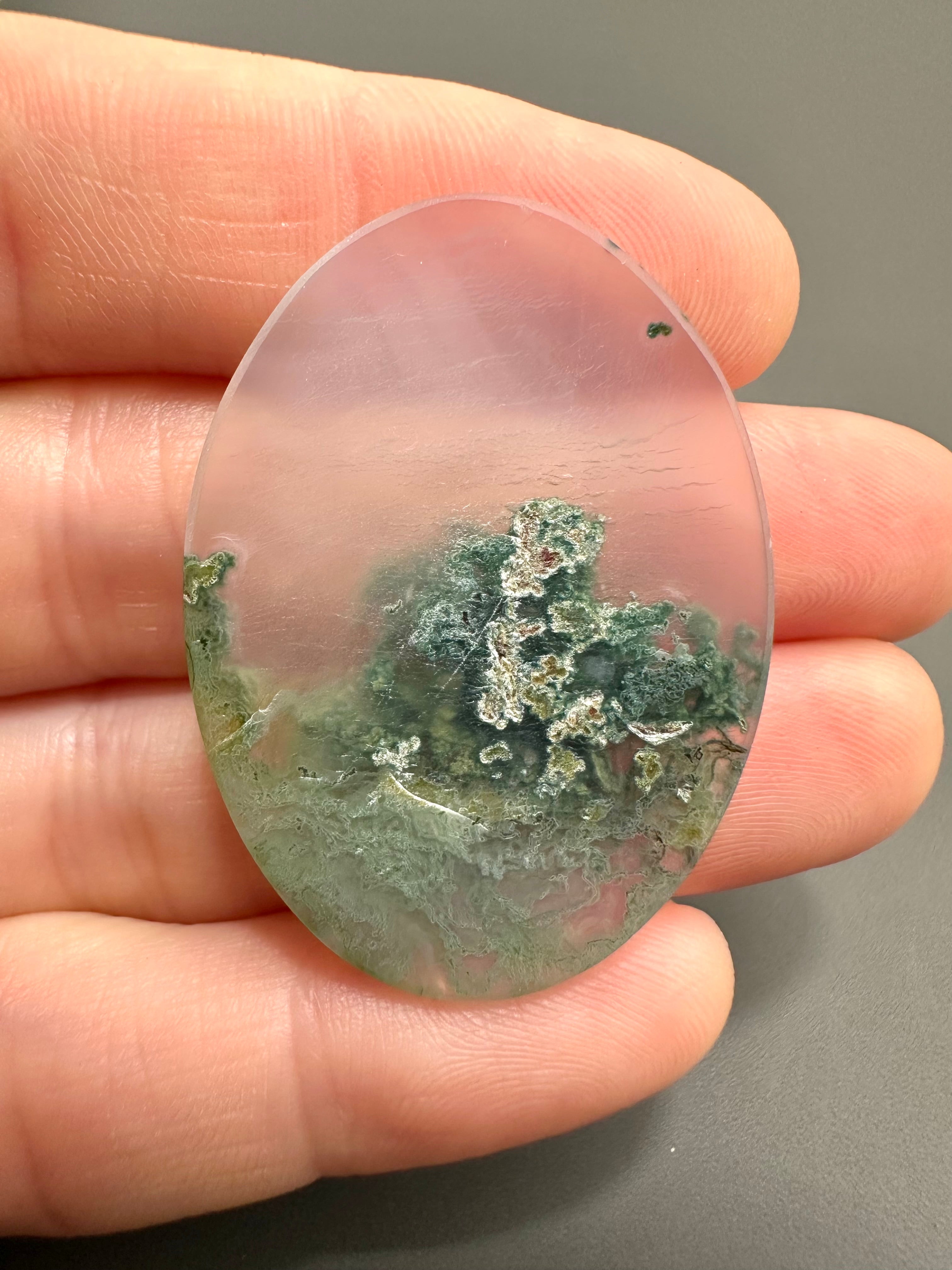 Moos agate cabochon – West Java, Indonesia - MECH142