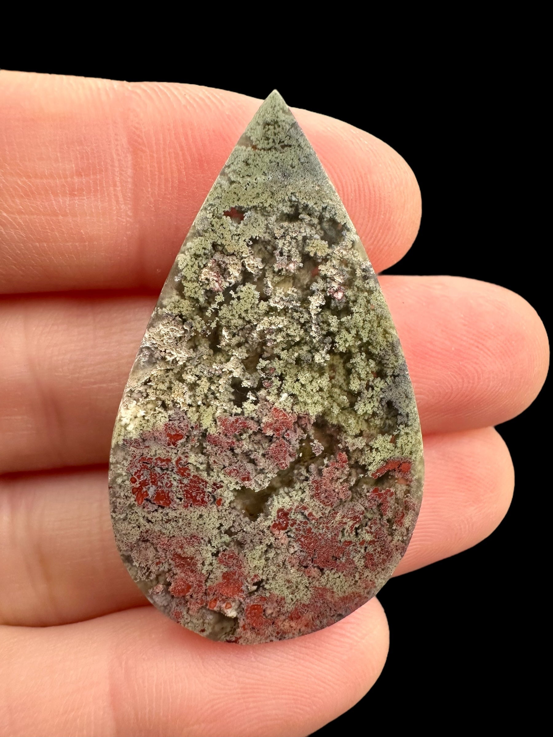 Moos agate cabochon – West Java, Indonesia - MECH150